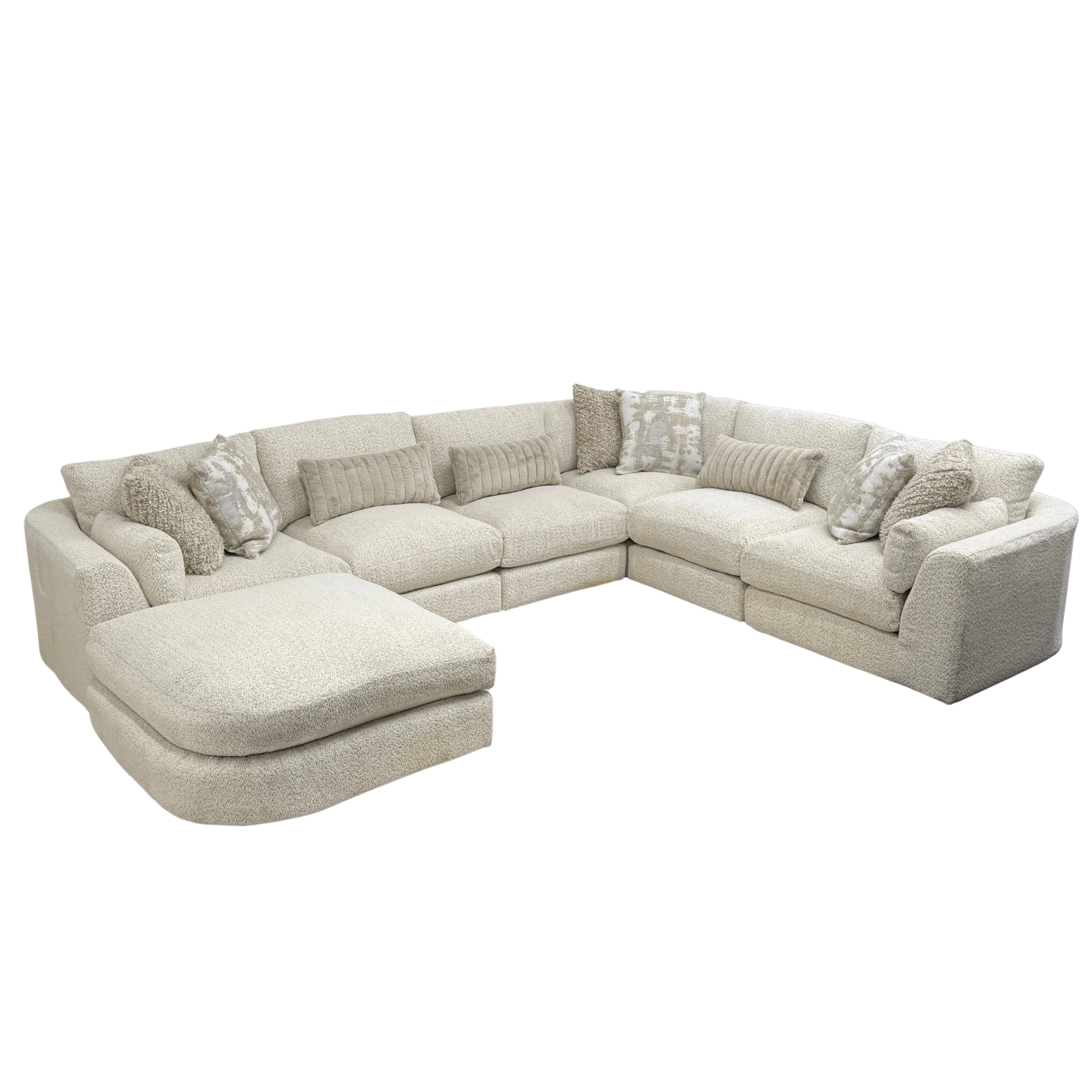 Juniper 6-Piece U-Shape Sectional with Ottoman