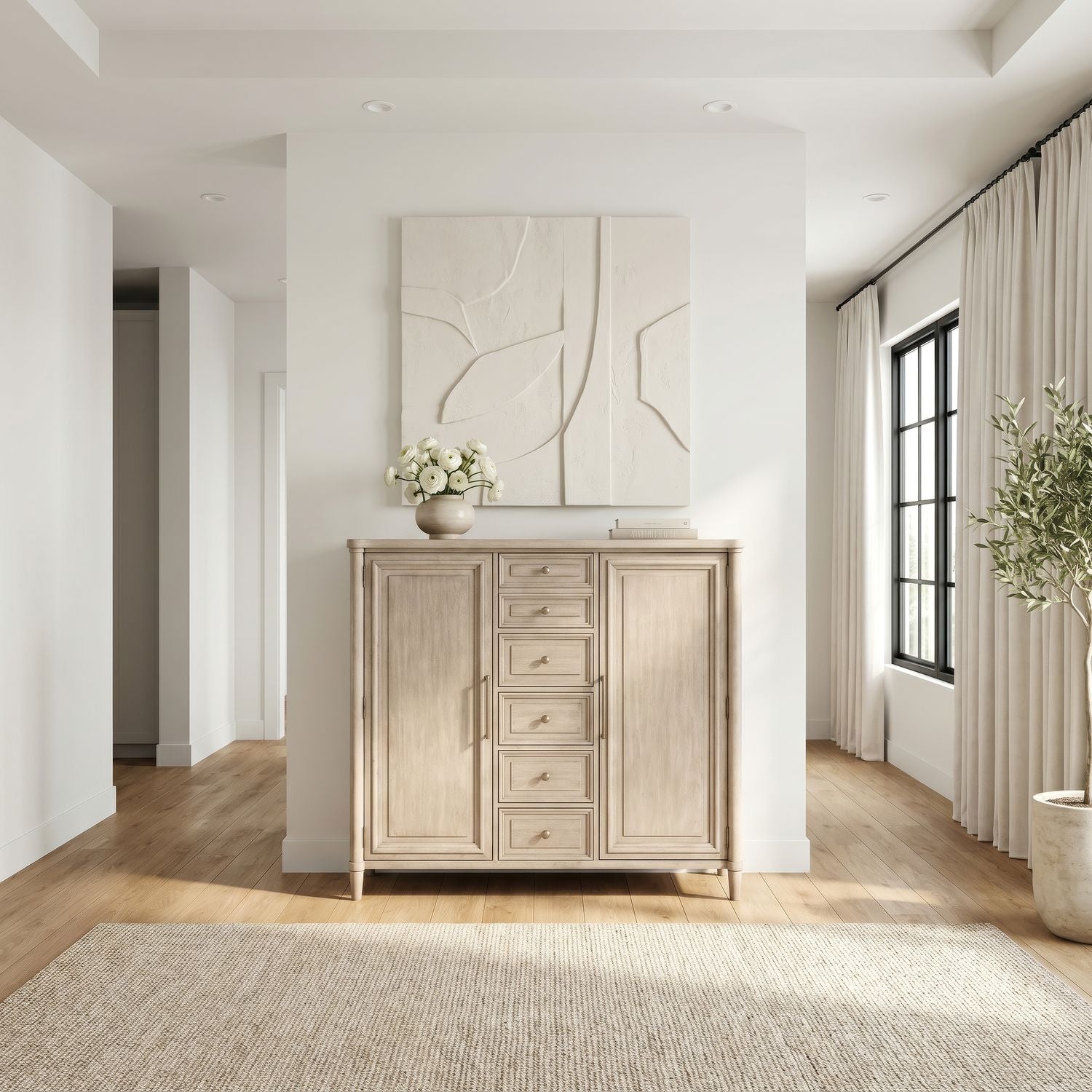 2 Door 5 Drawer Chest