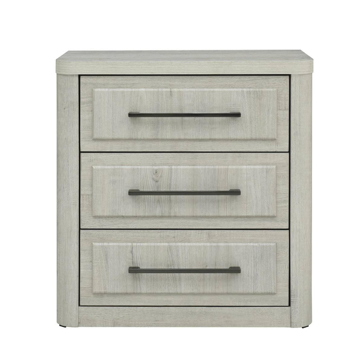 Modern Play 3 Drawer Nightstand with Charging Station