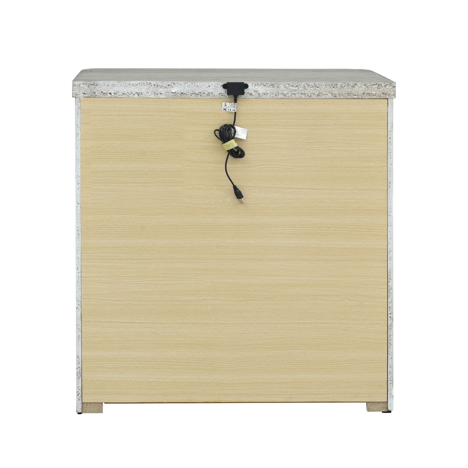 Modern Play 3 Drawer Nightstand with Charging Station