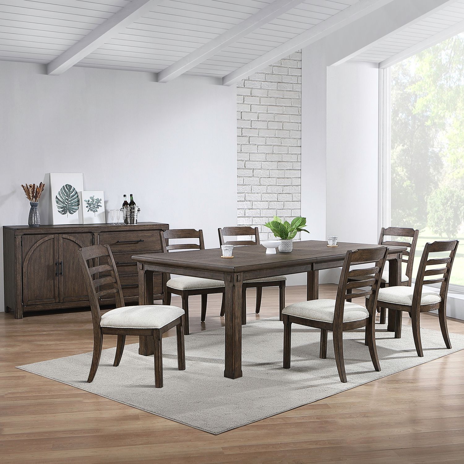 7 Piece Rectangular Table Set
