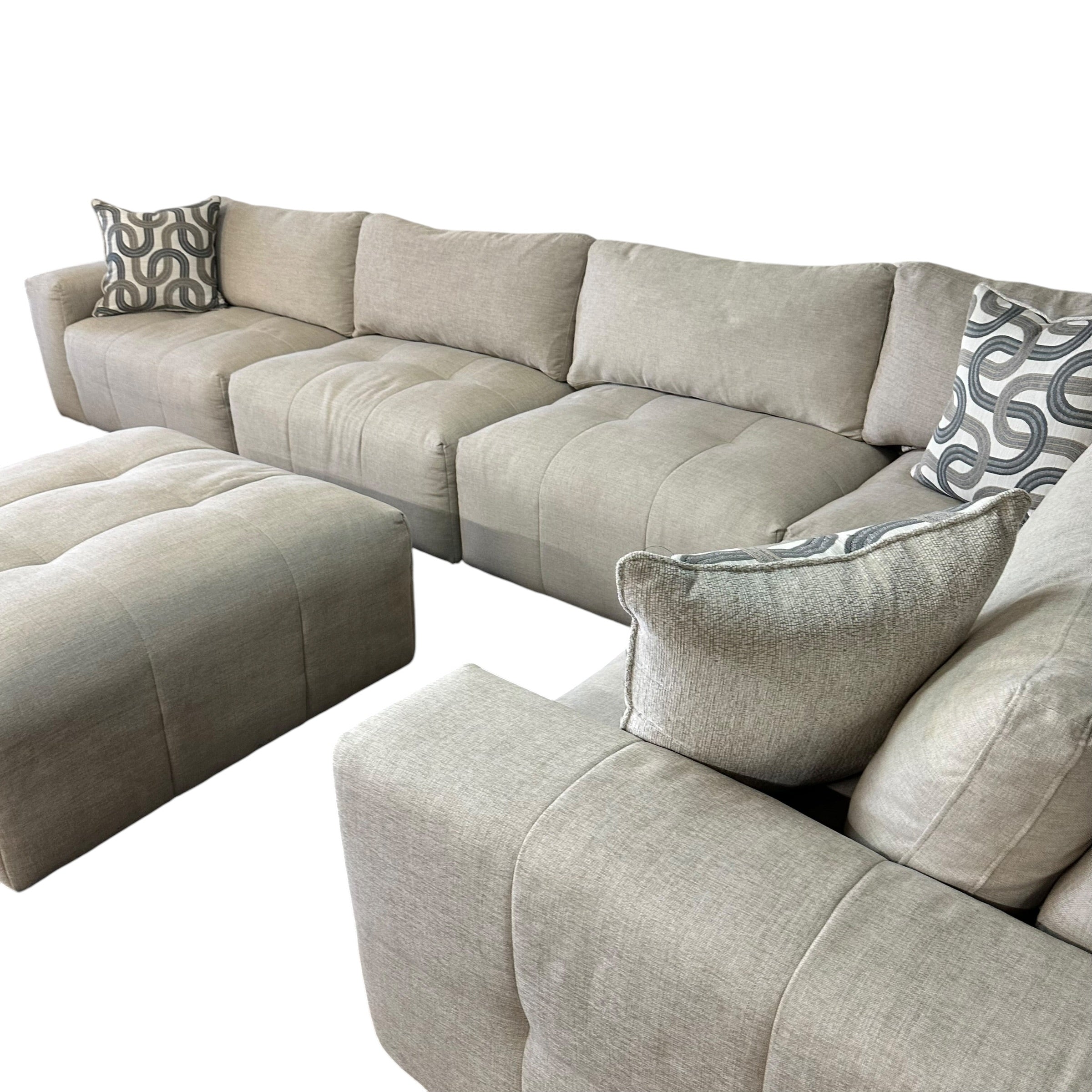 6 Pc Modular Sectional with Ottoman