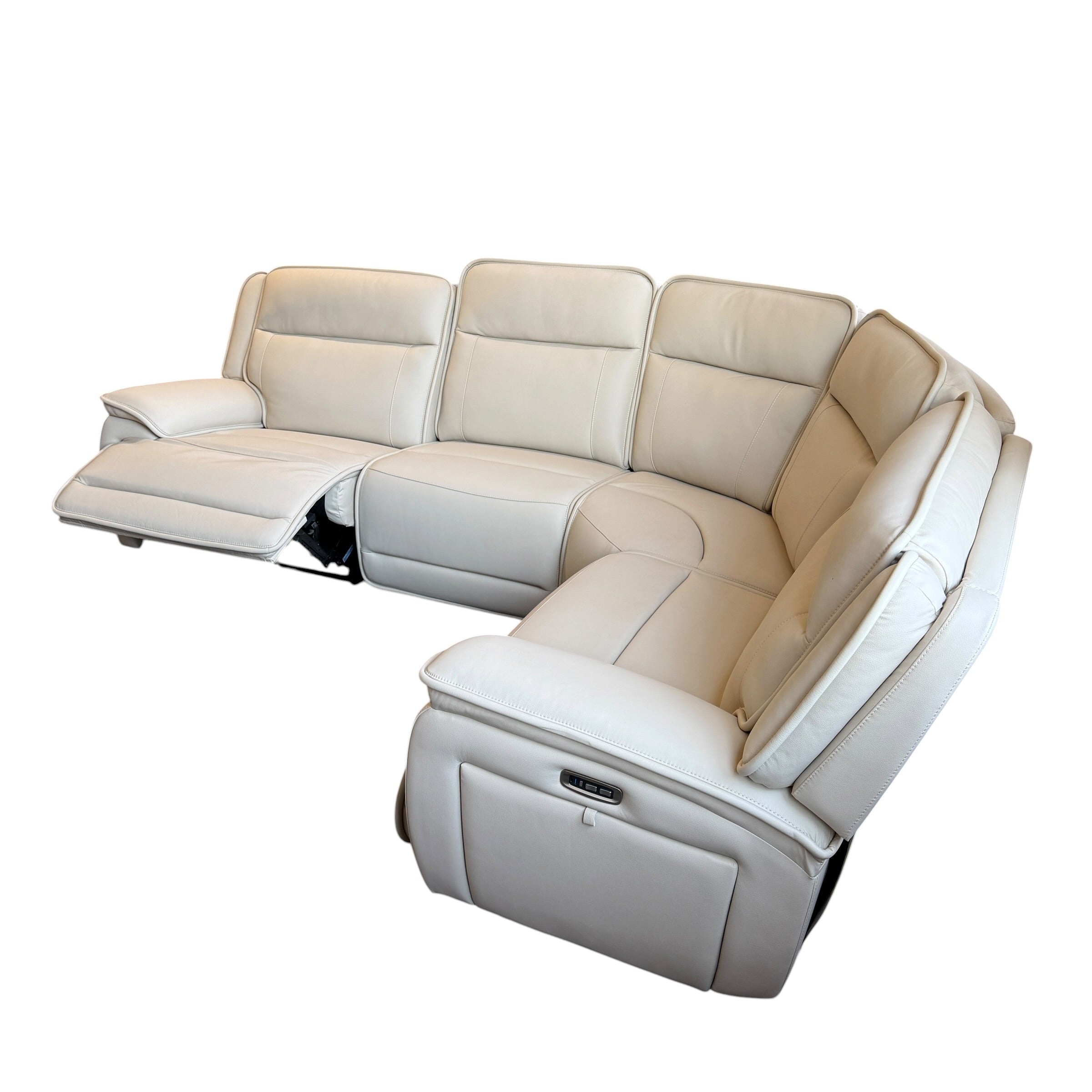Madison 4 Pc Leather Reclining Sectional
