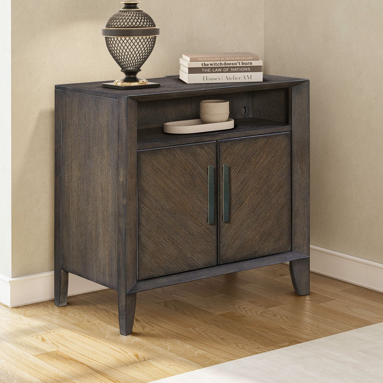 Door Nightstand w/ Charging Station