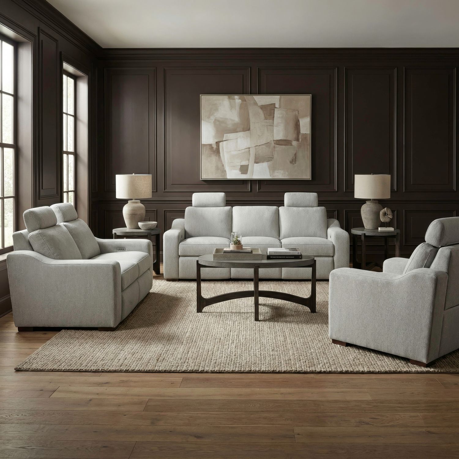 Sofa w/ Loveseat & Recliner