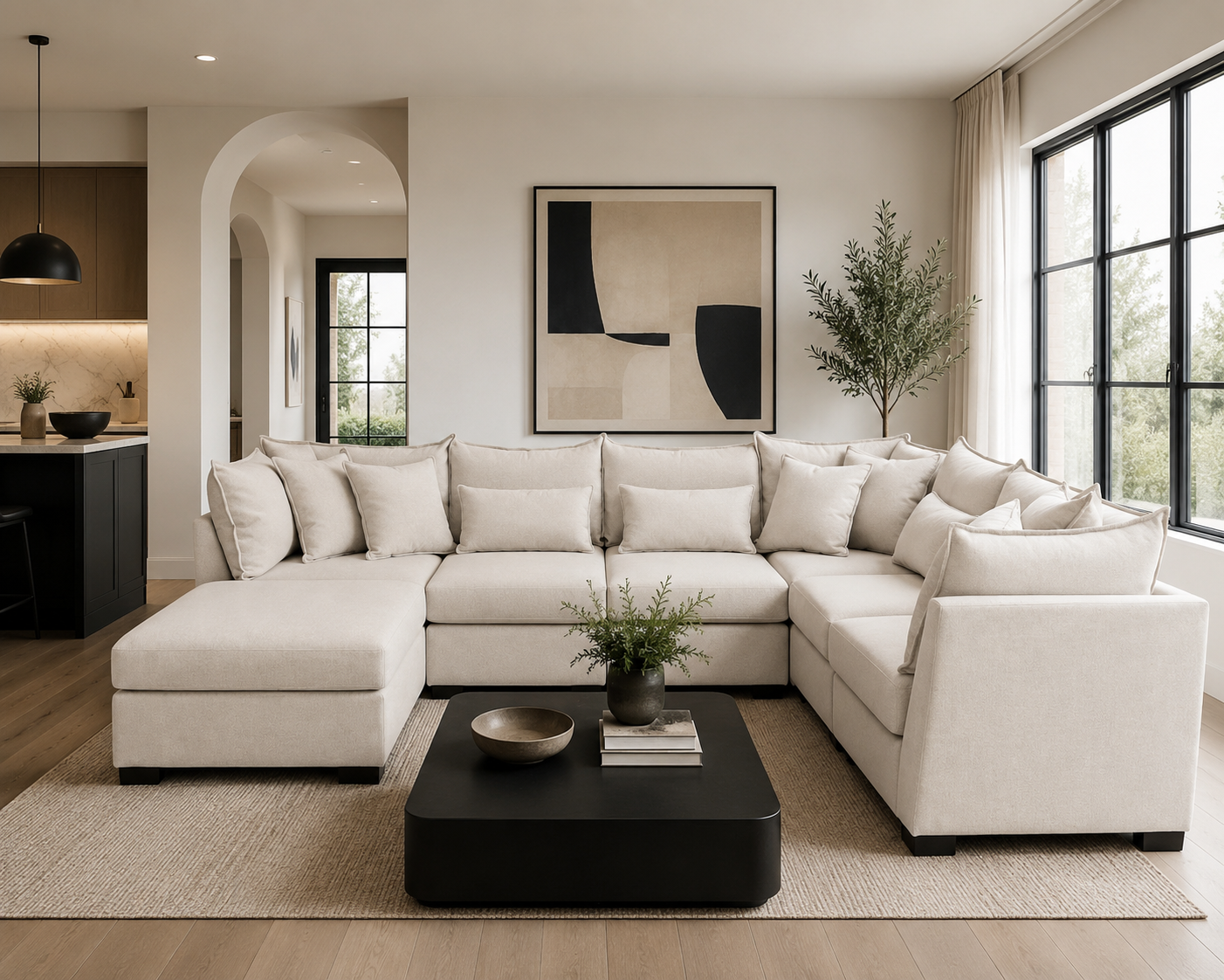 Alina 6 Piece Left Chaise U Shape Sectional