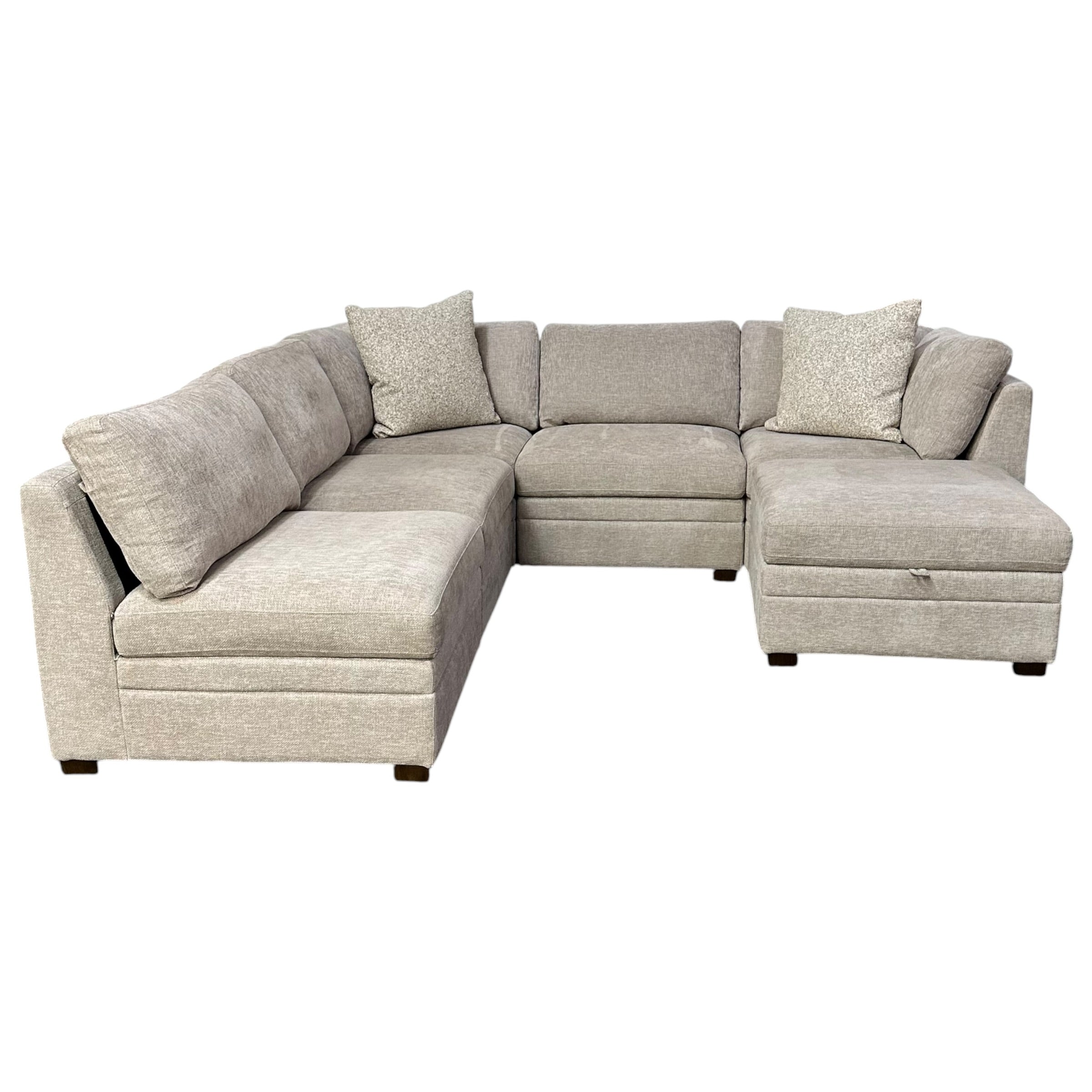 Modular Sectional with storage ottoman