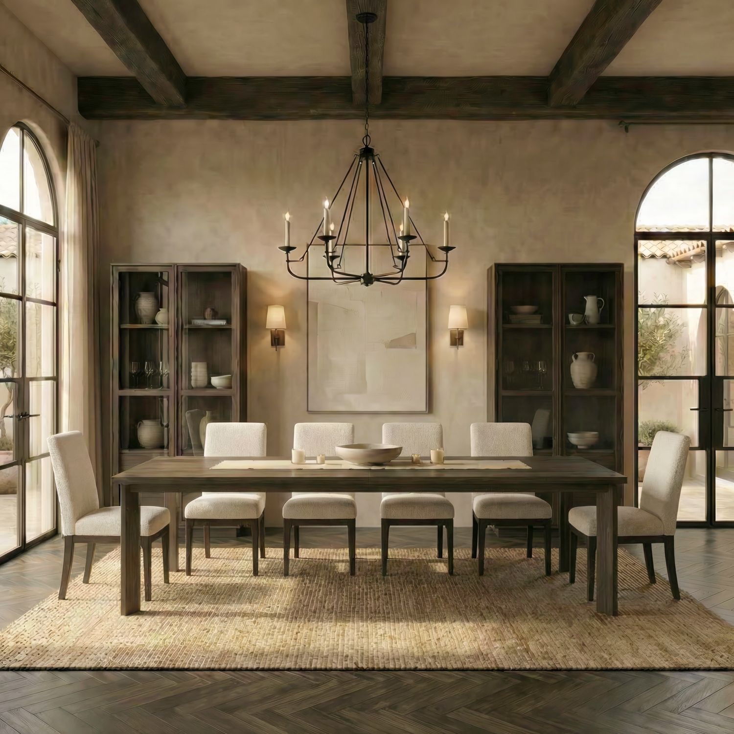 7 Piece Rectangular Table Set