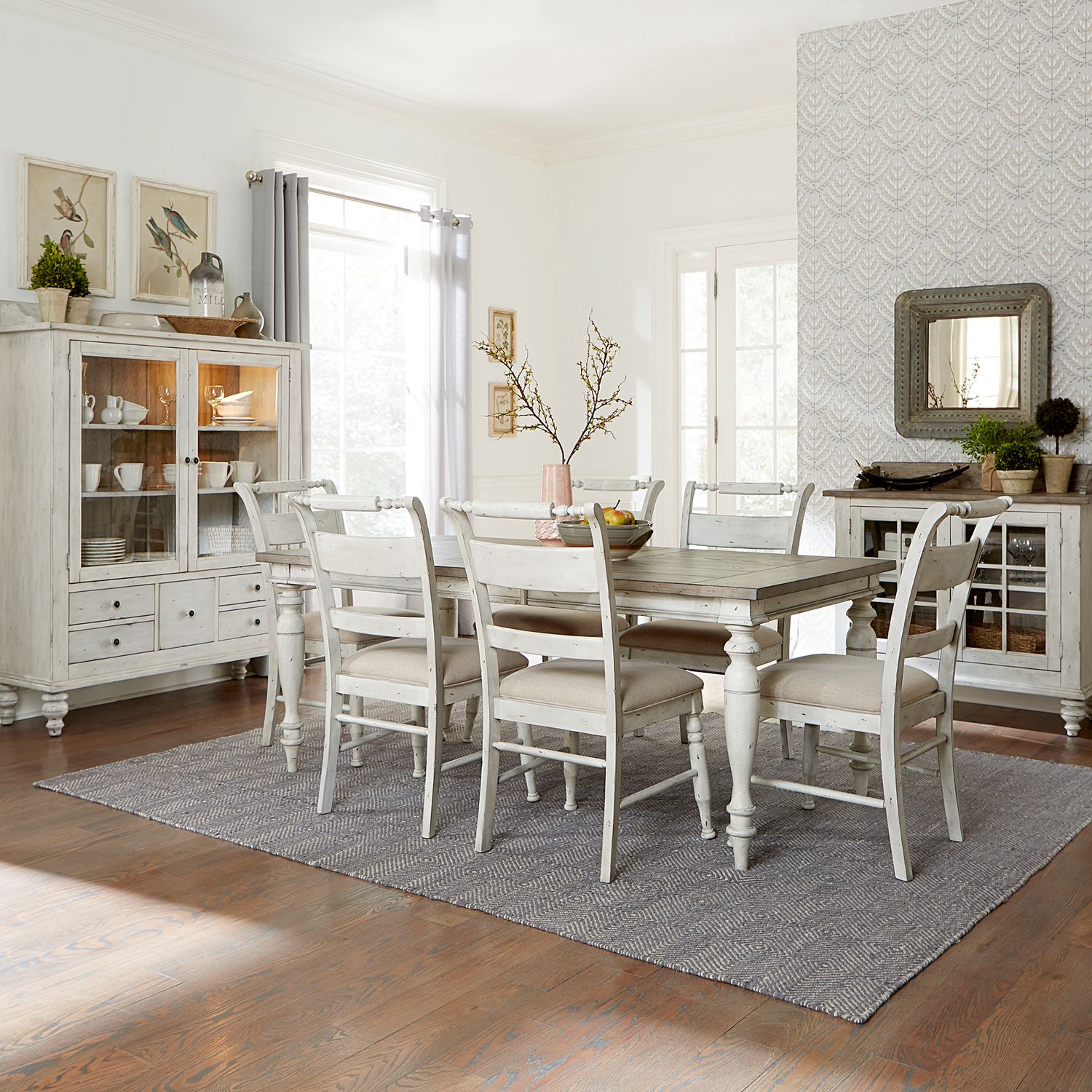 7 Piece Rectangular Table Set
