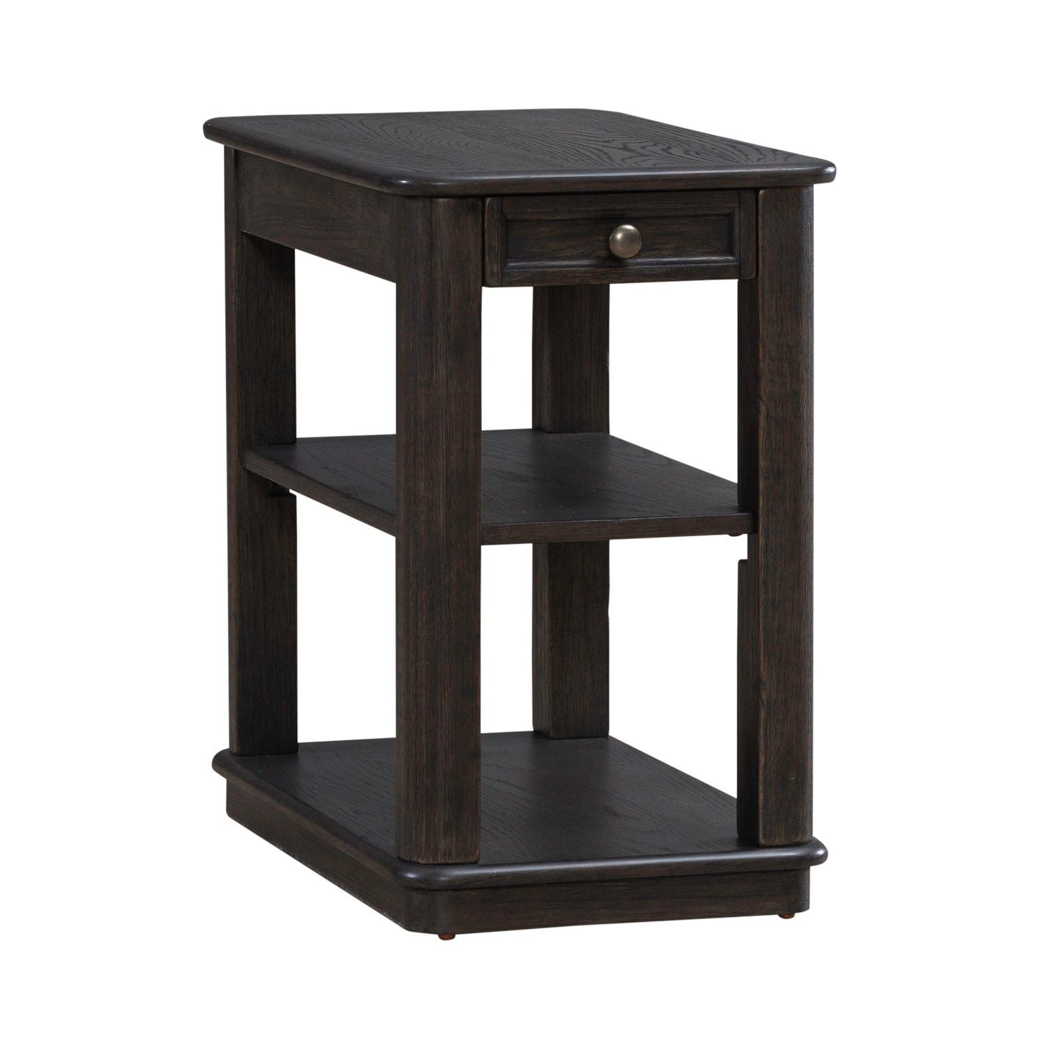 Wallace - Chair Side Table - Aged Oak
