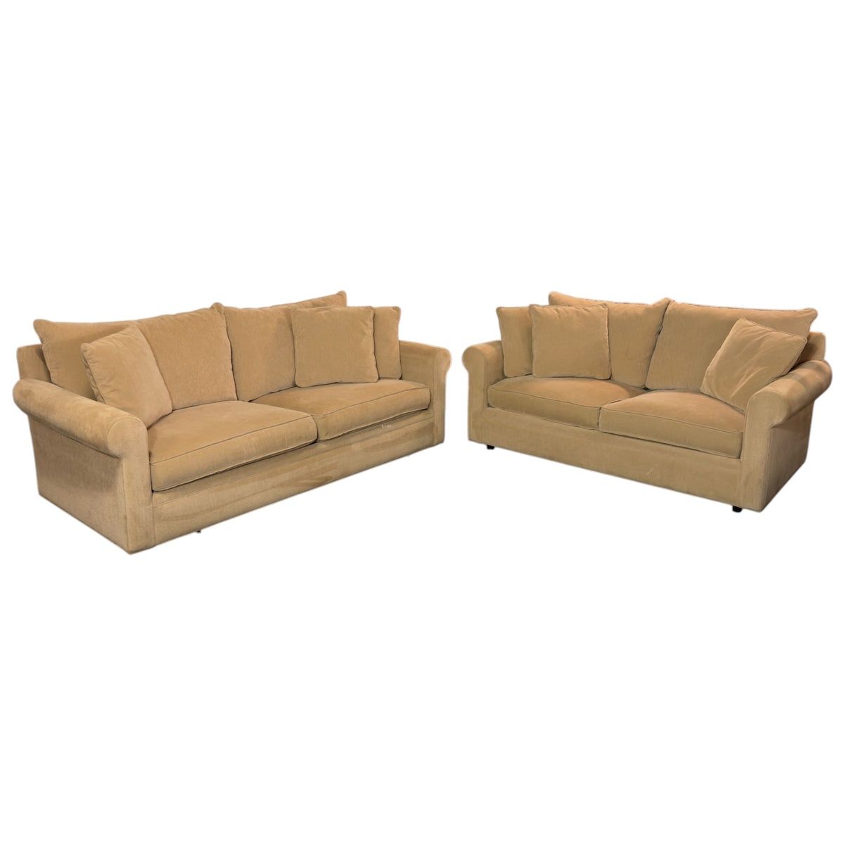 Room & Board Tan Sofa and Loveseat Set