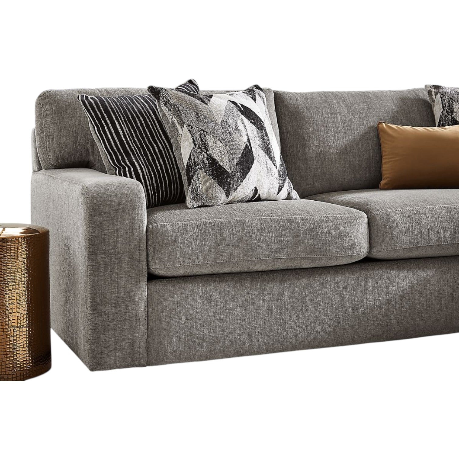 Ellington Sectional with Right Facing Chaise in Gray