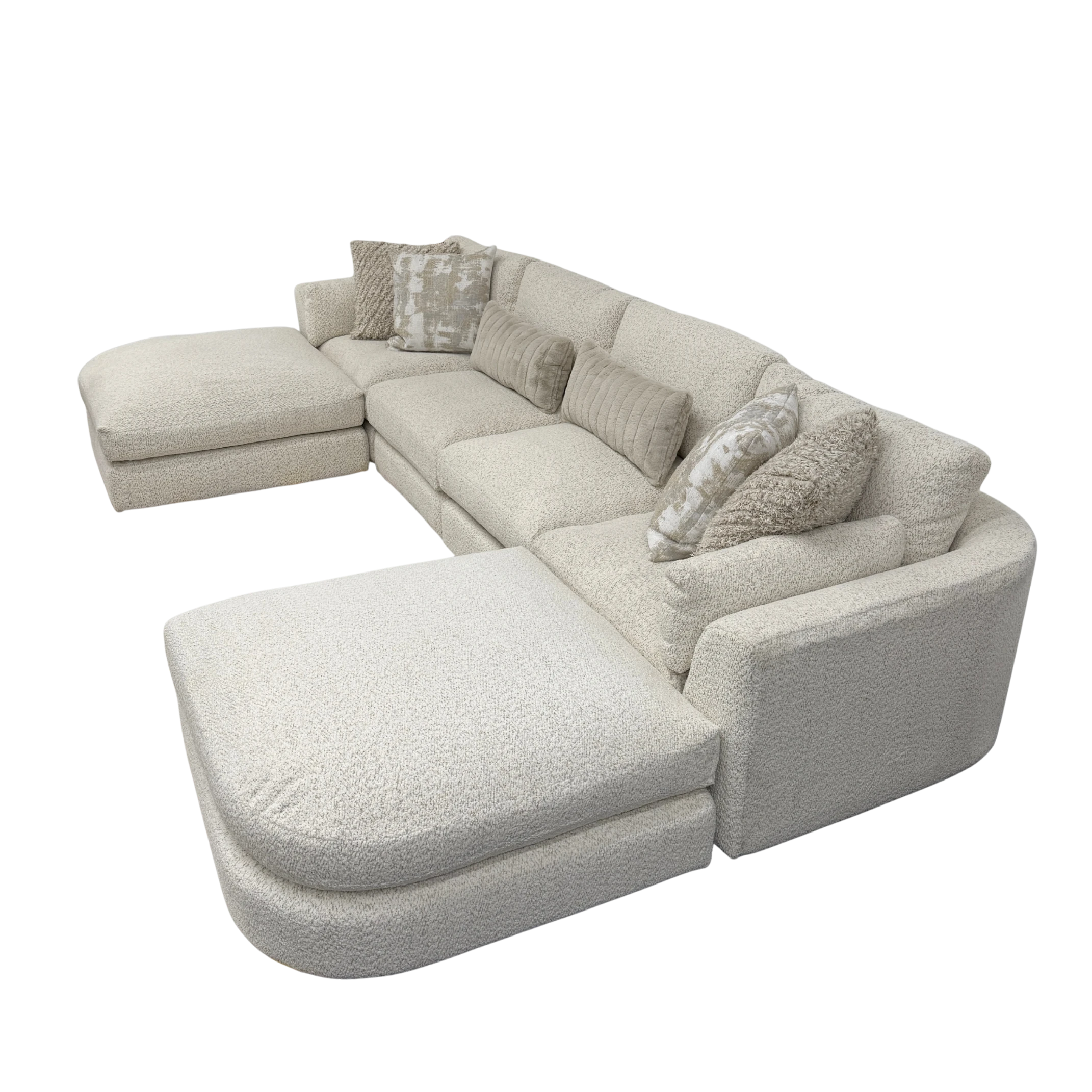 Juniper 4-Piece Sectional with 2 Ottomans