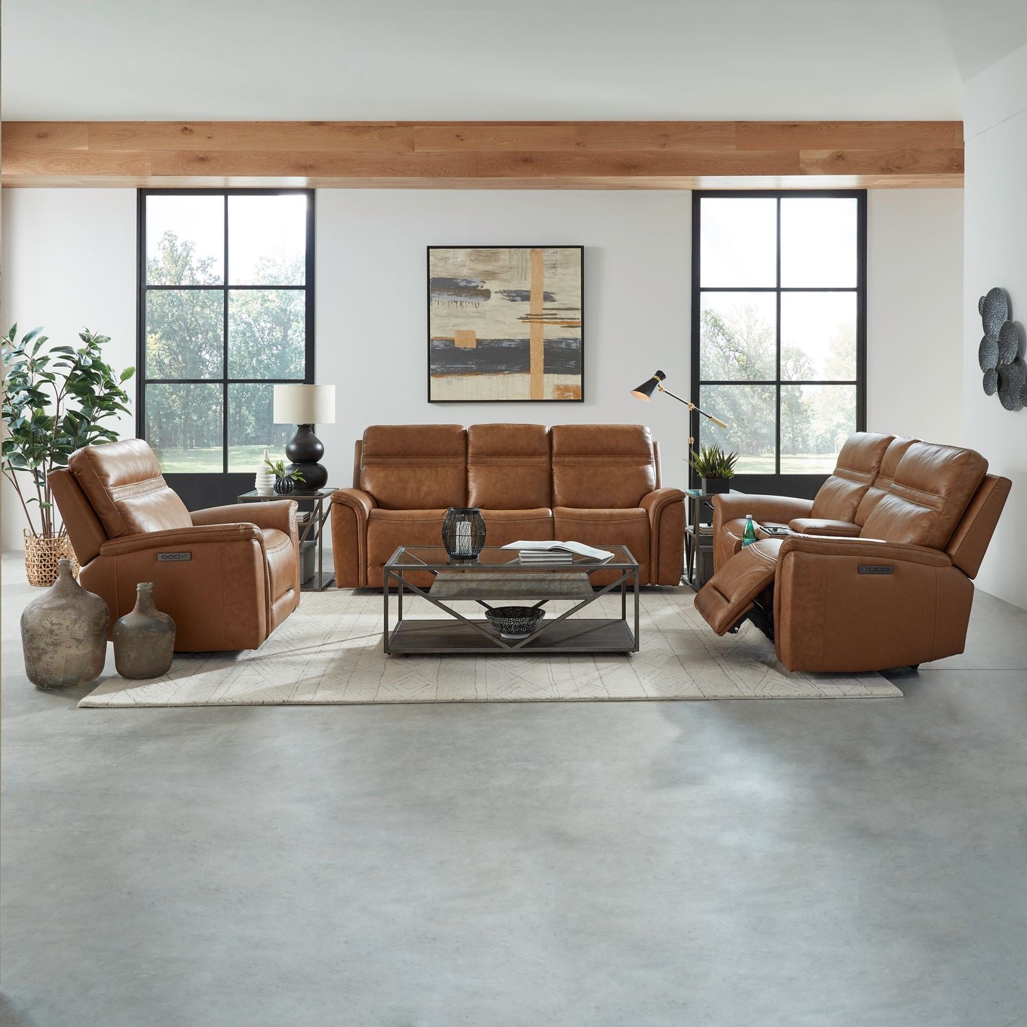 Sofa w/ Loveseat & Recliner