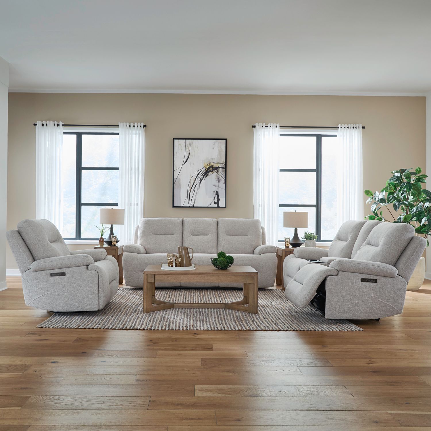 Sofa w/ Loveseat & Recliner