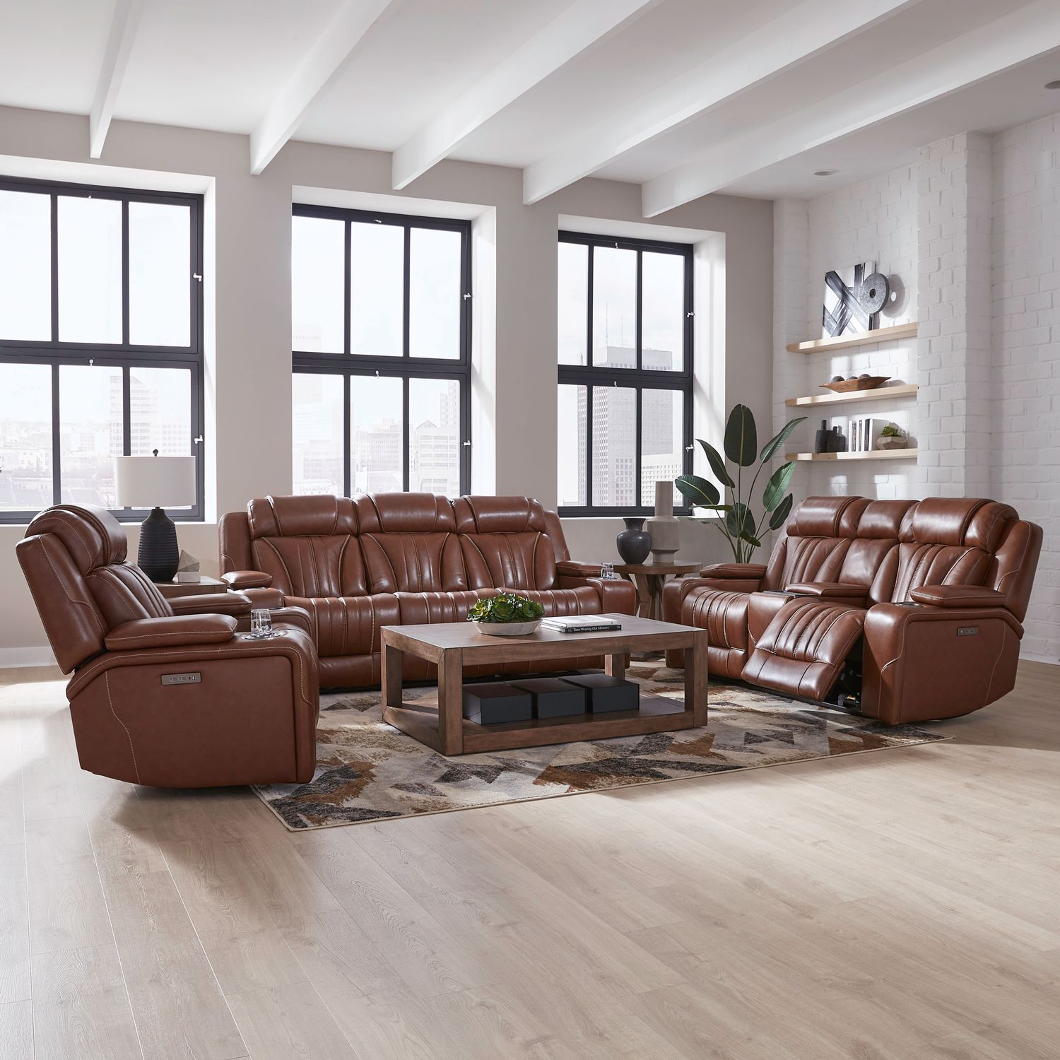 Sofa w/ Loveseat & Recliner