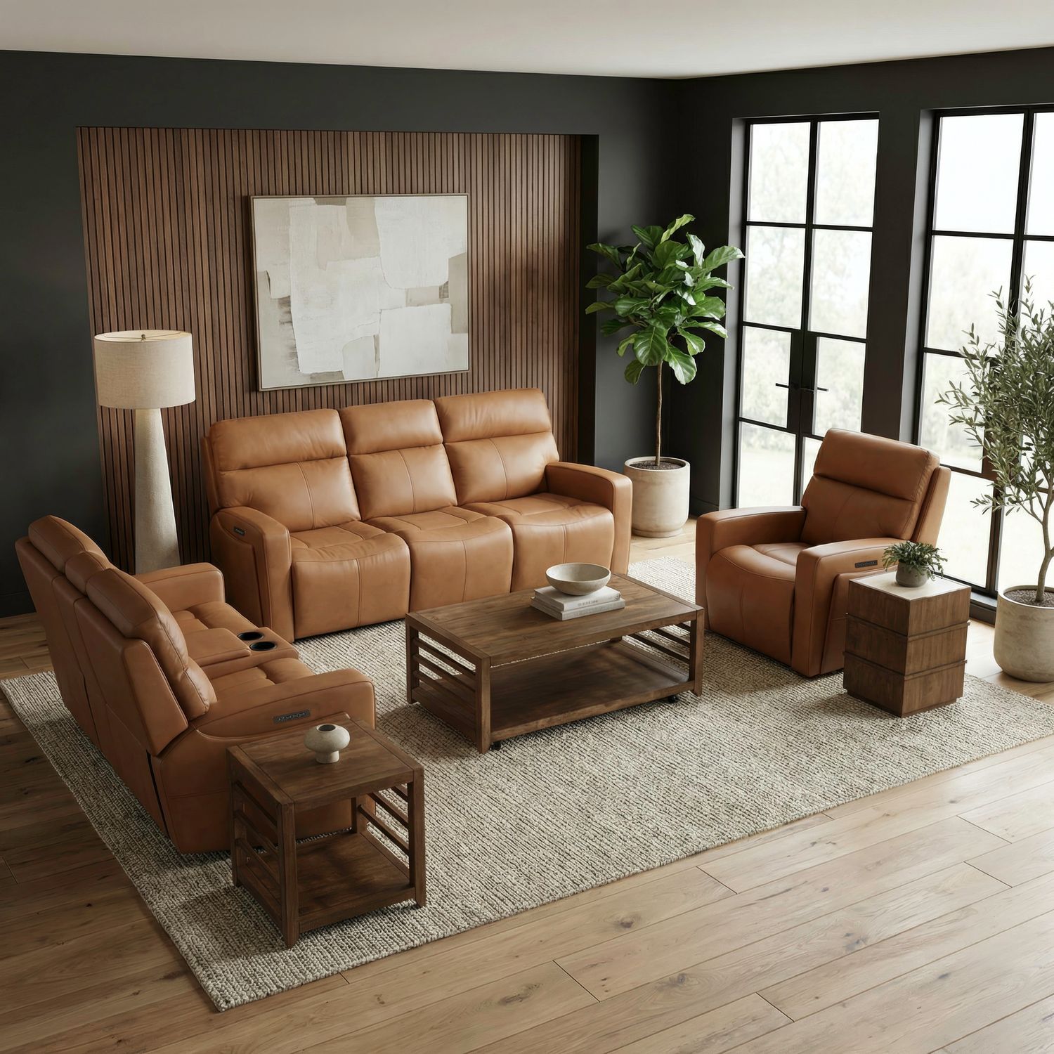 Sofa w/ Loveseat & Recliner
