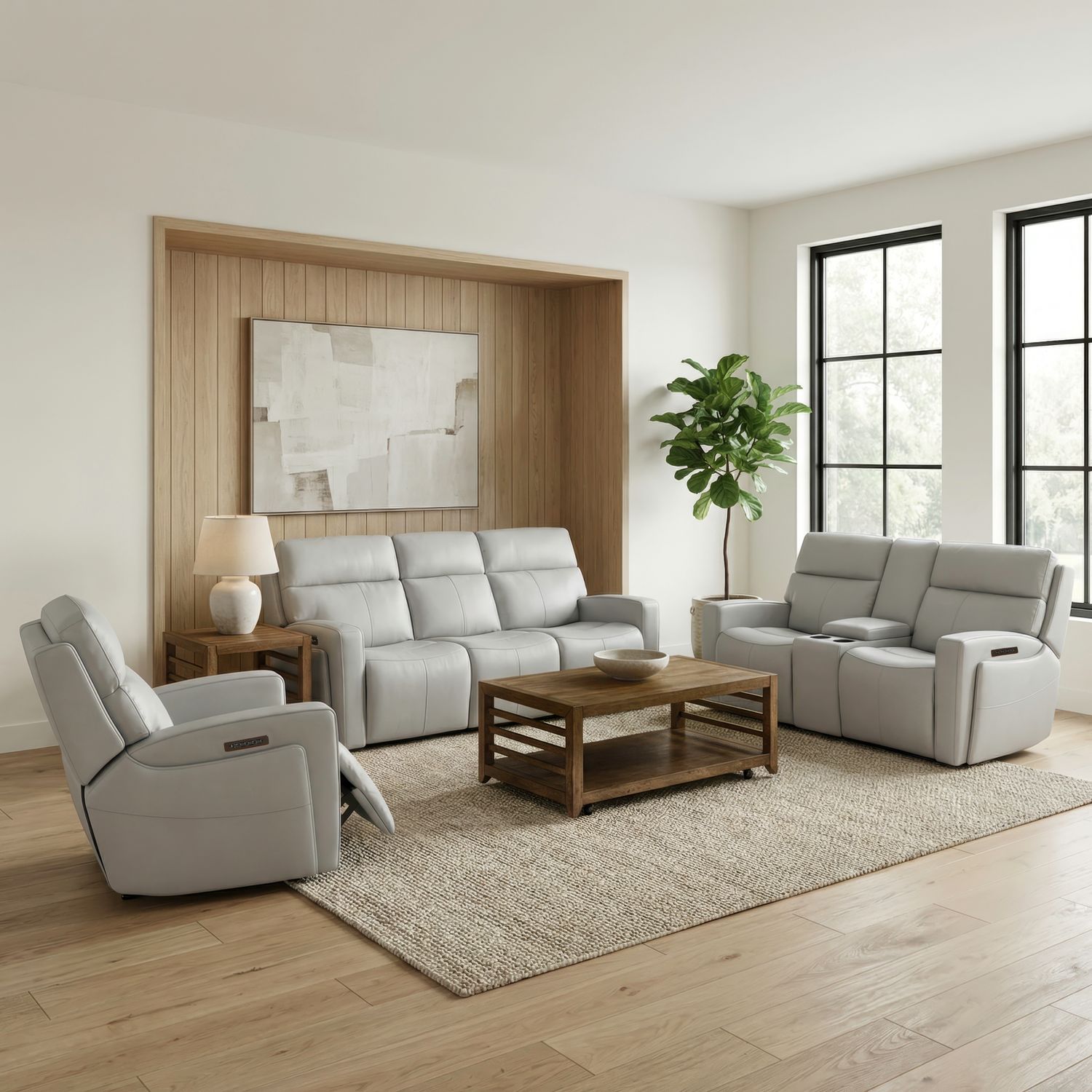 Sofa w/ Loveseat & Recliner