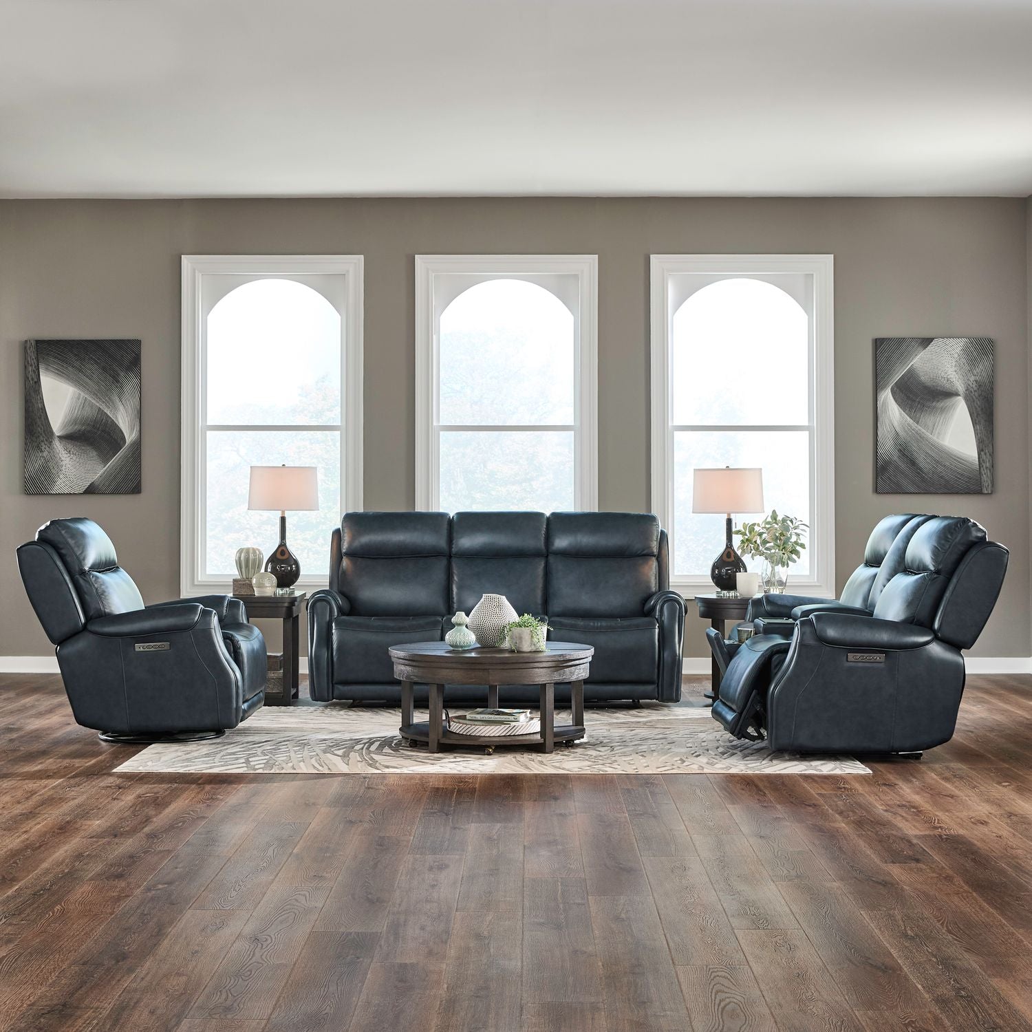 Sofa w/ Loveseat & Recliner