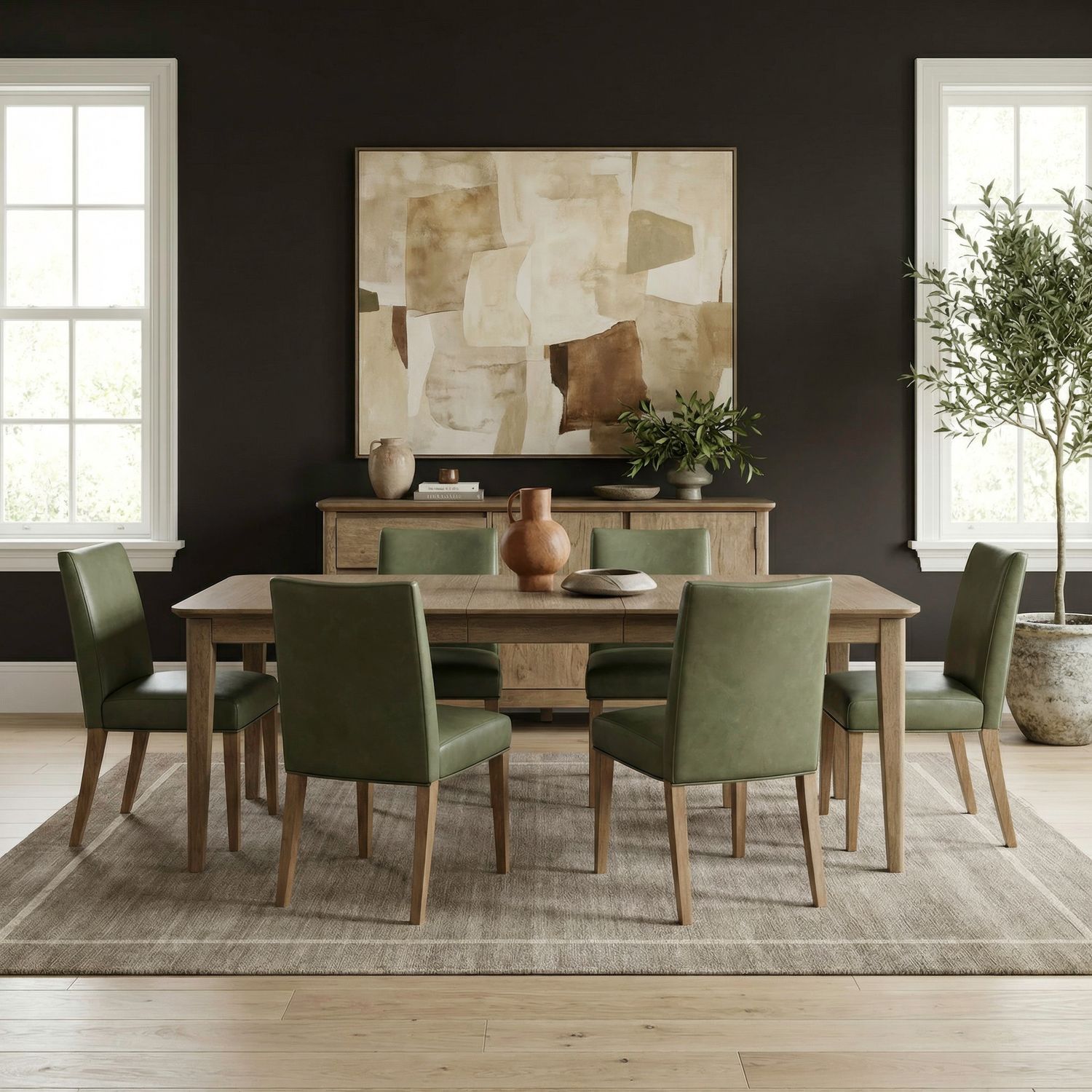 7 Piece Rectangular Table Set