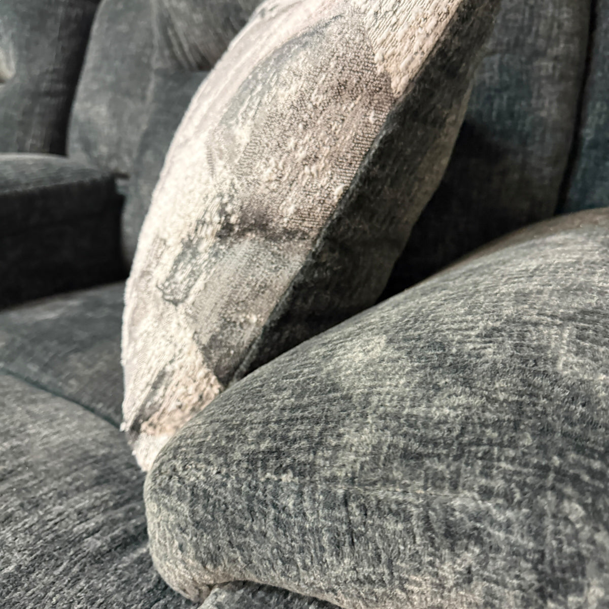 Charcoal Gray Electric Recliner Loveseat
