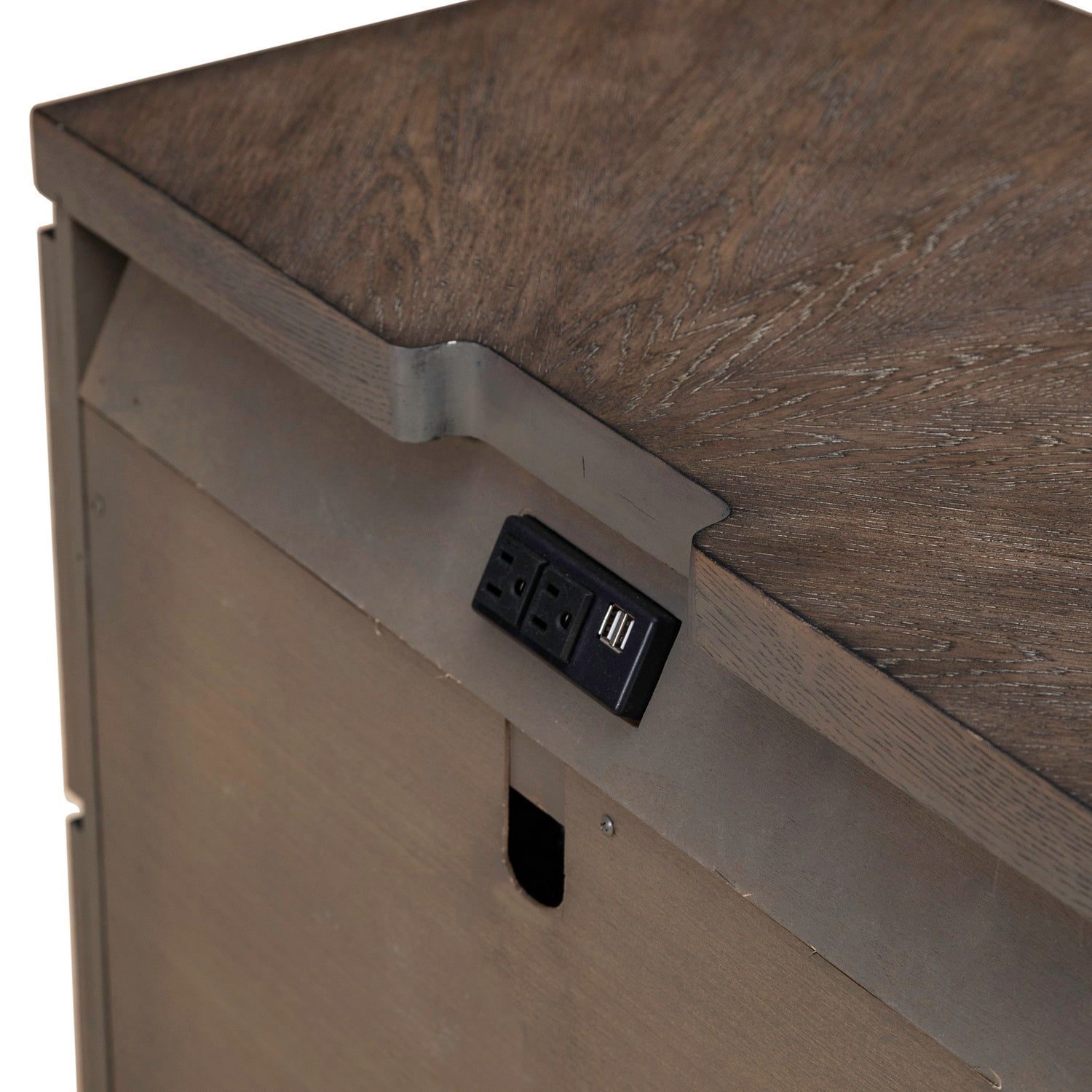 Cascade Falls Nightstand with Charging Station