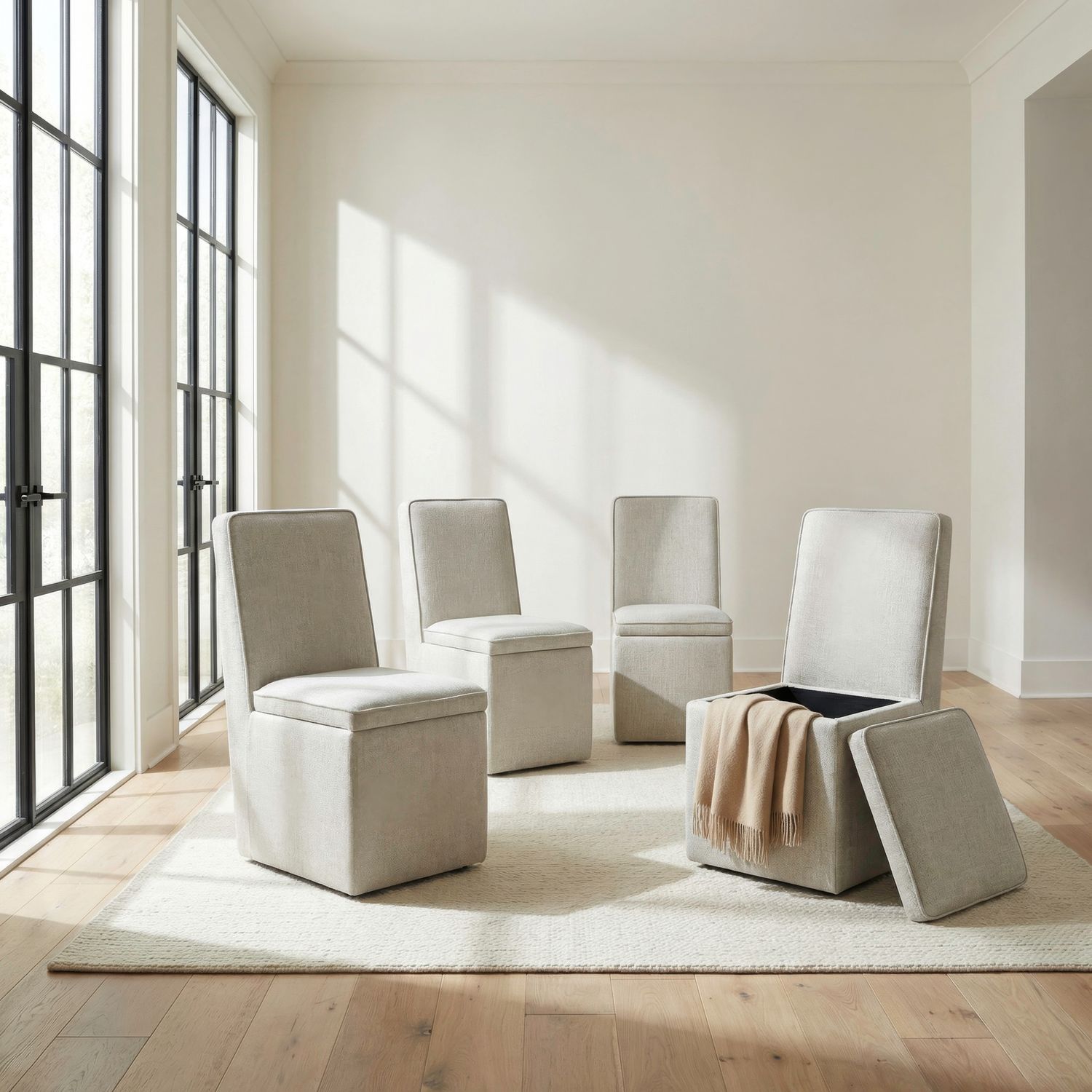 Sand Accent Dining Chairs - Set of 4