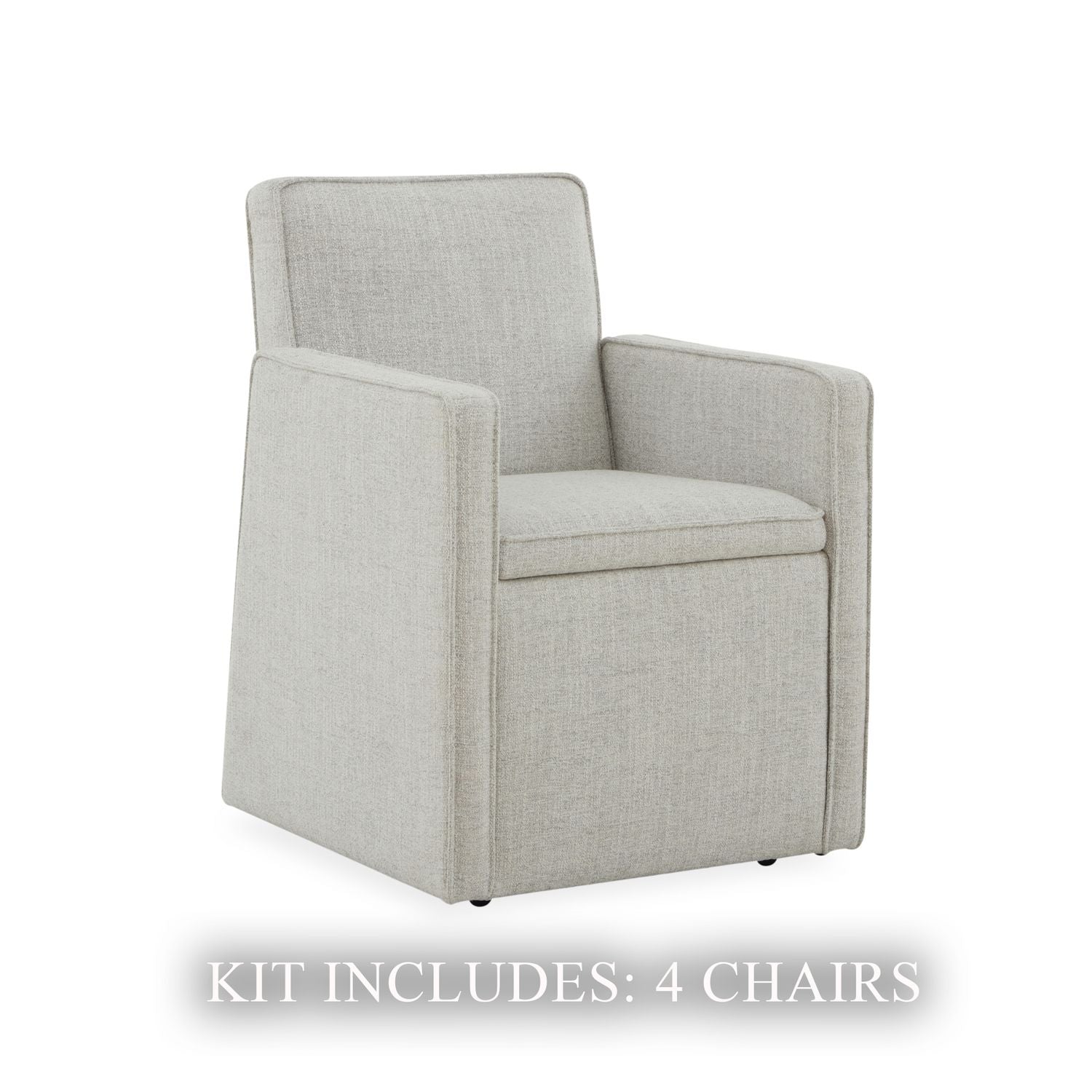 Sand Accent Dining Arm Chairs - Set of 4
