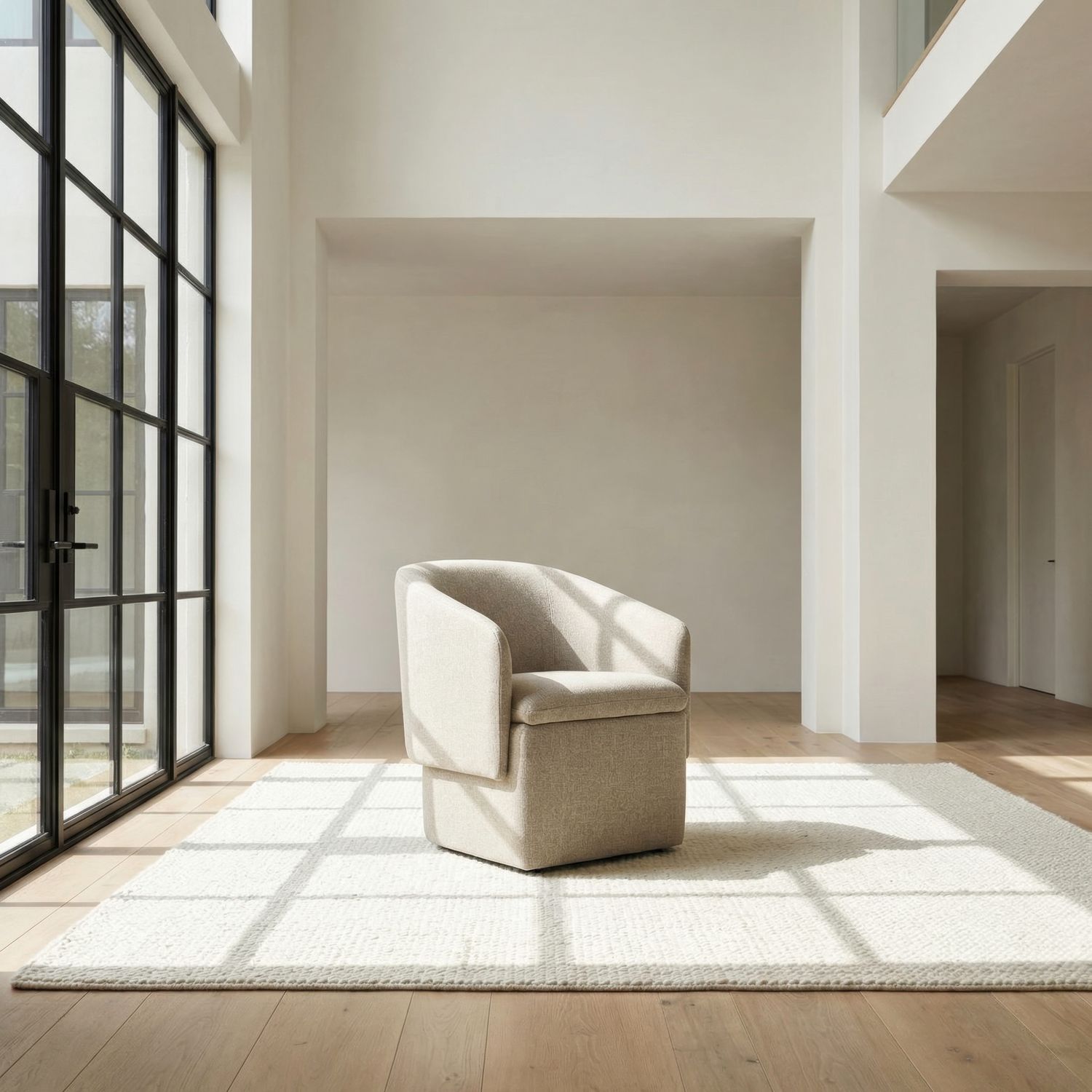 Accent Storage Dining Chair w/ Casters