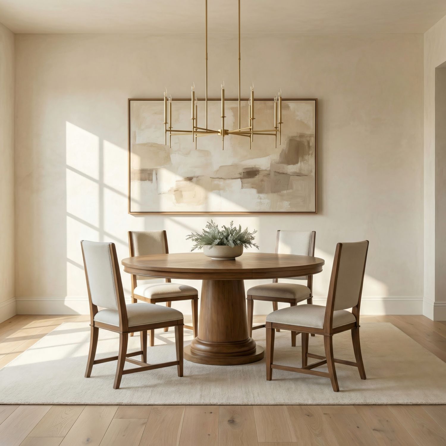 5 Piece Pedestal Table Set