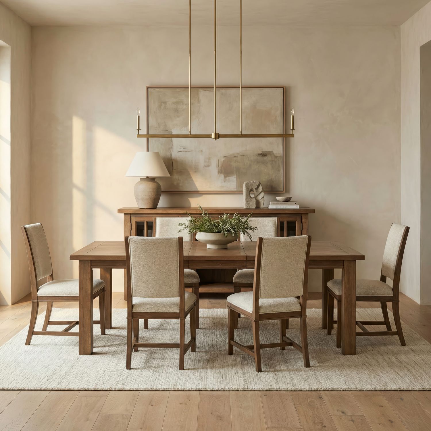 7 Piece Rectangular Table Set