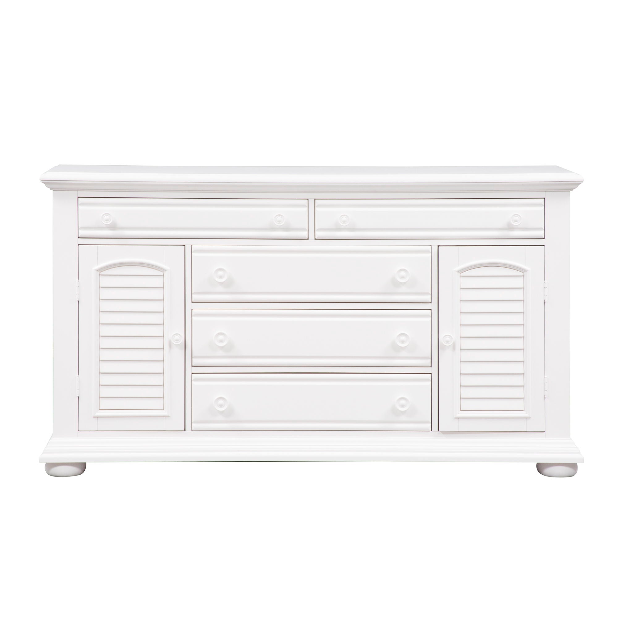 Summer House - 2 Door 5 Drawer Dresser - Oyster White