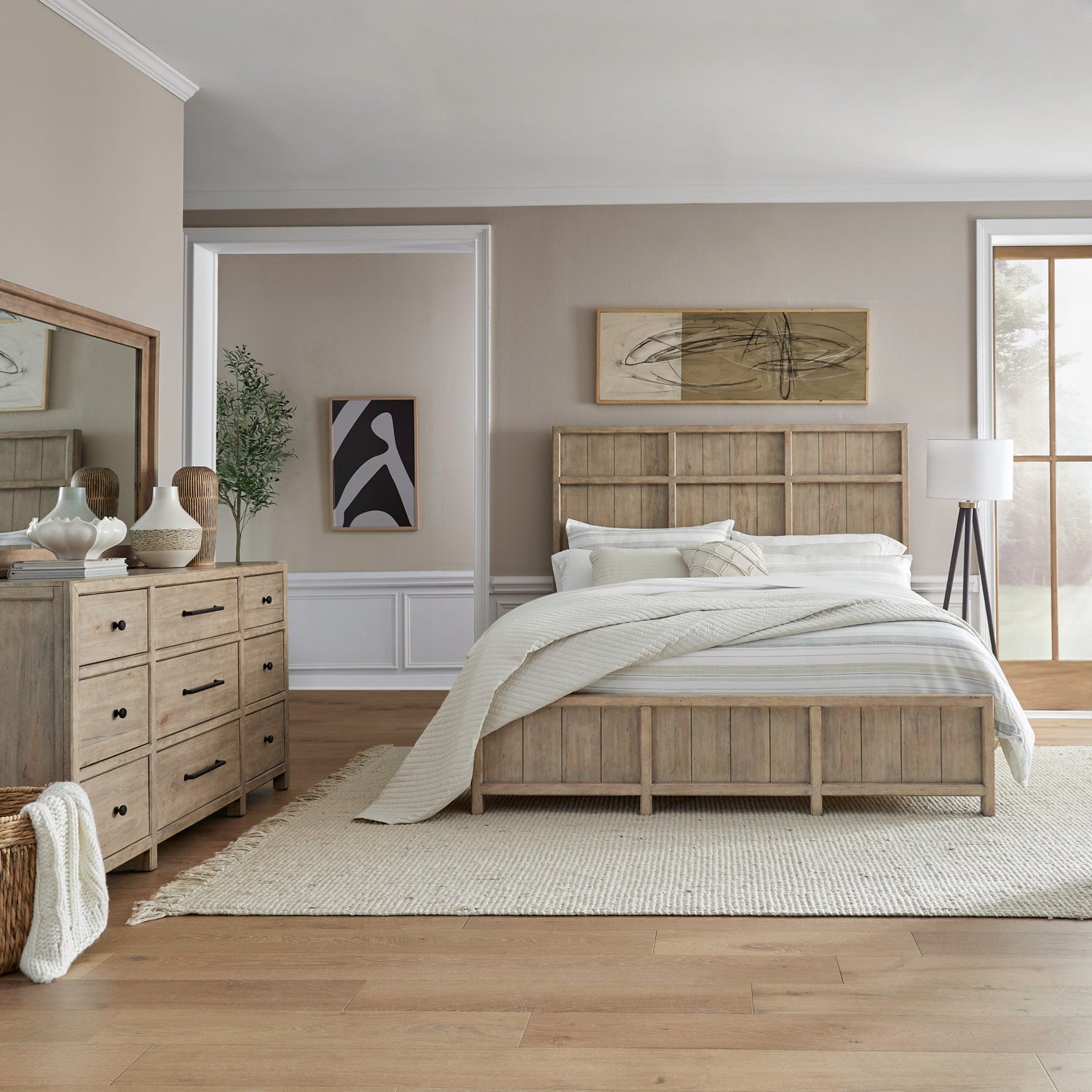 Proximity Place 3-Piece Panel Bed, Dresser & Mirror Set