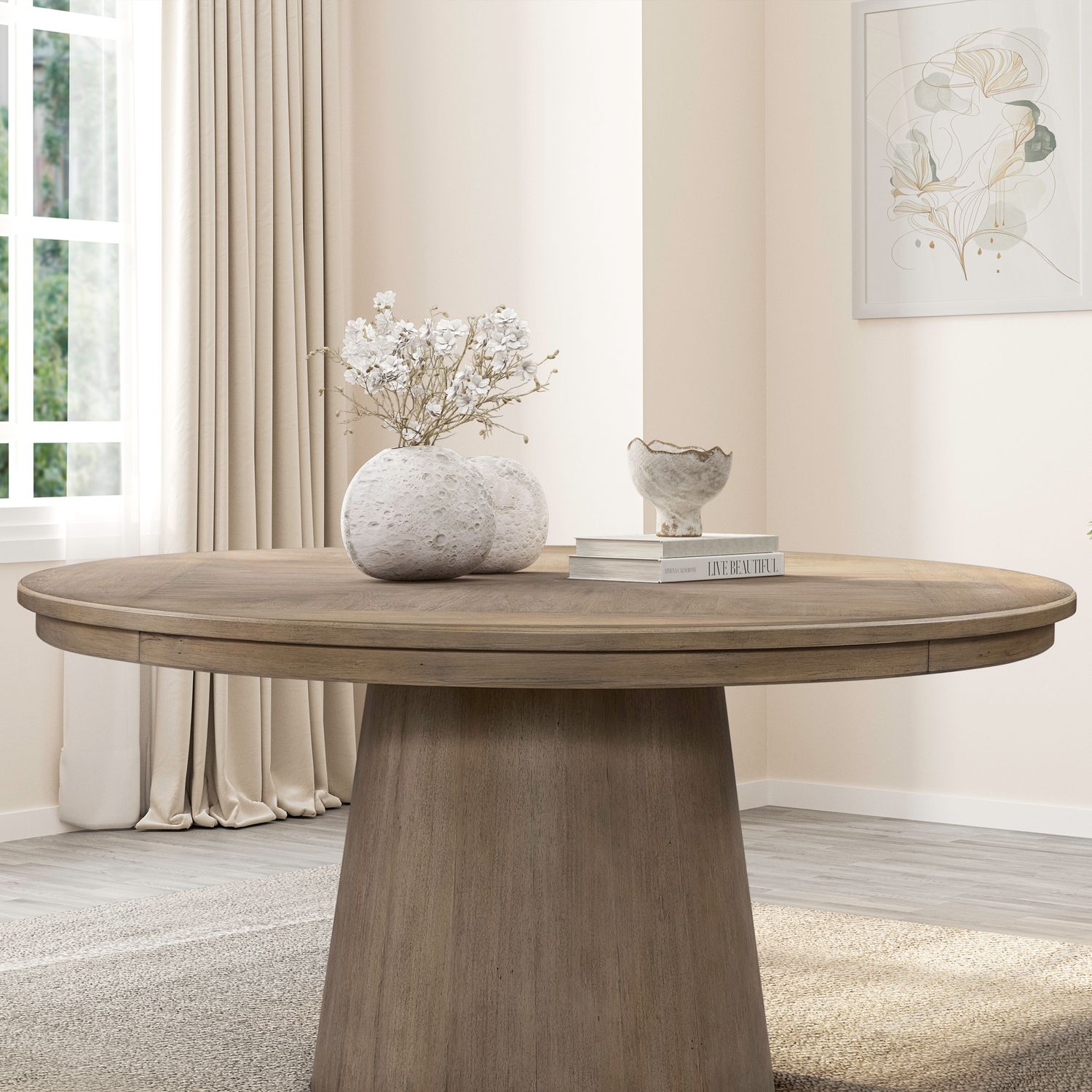 60 Inch Round Pedestal Table Top