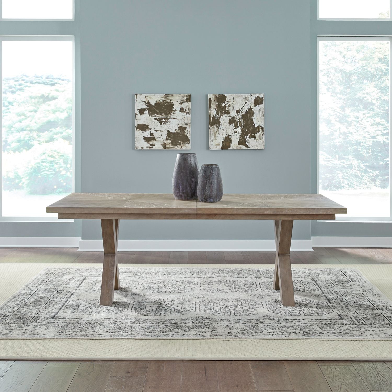 Double Pedestal Table Top