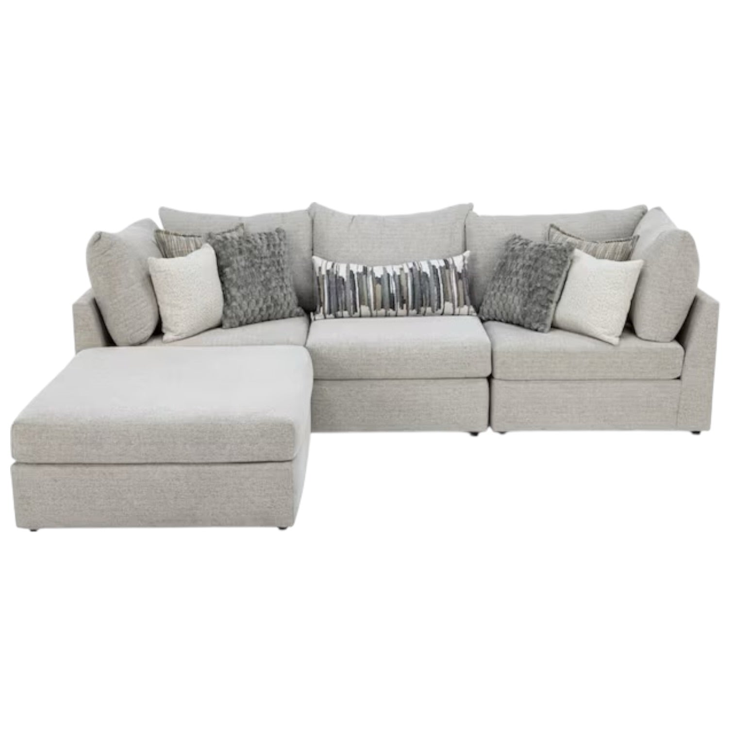 Hudson Modular 4 Piece Chaise Sectional