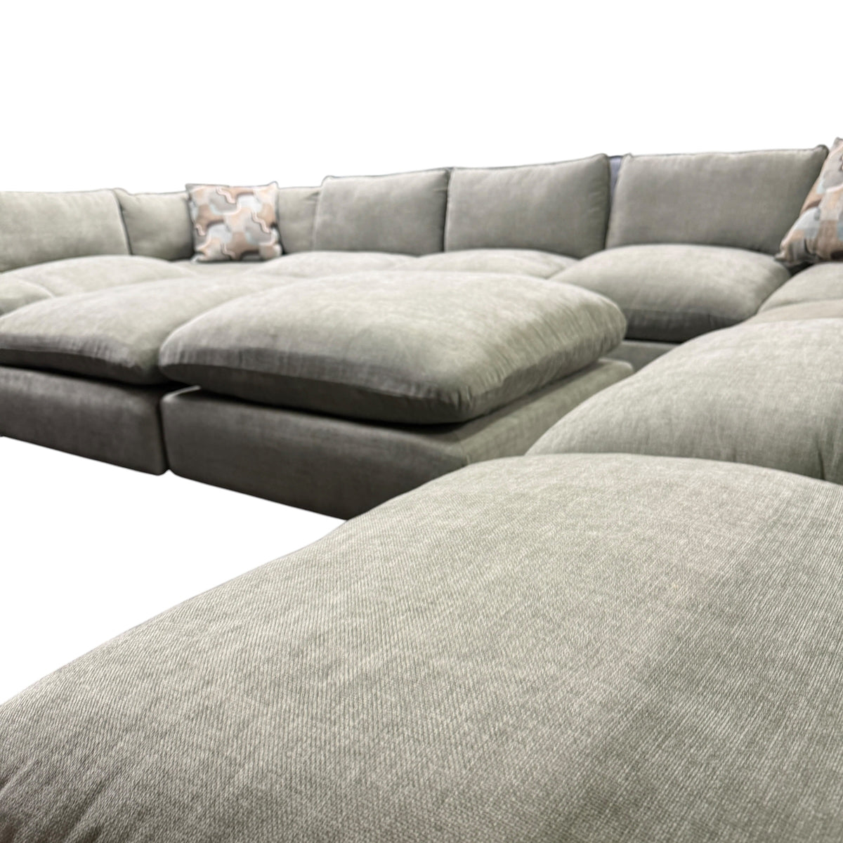 Willow Sage Green U Shape Sectional