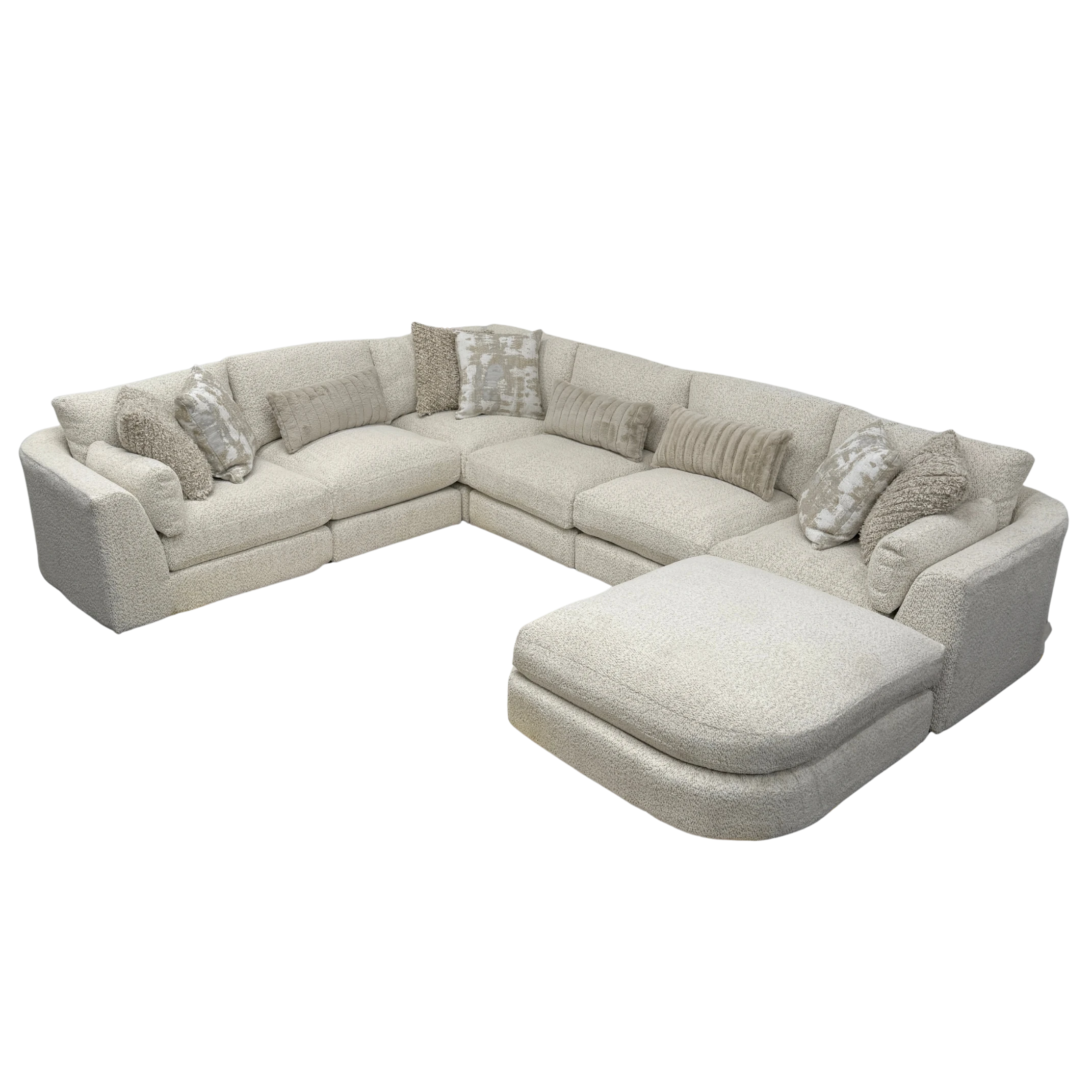 Juniper 6-Piece U-Shape Sectional with Ottoman