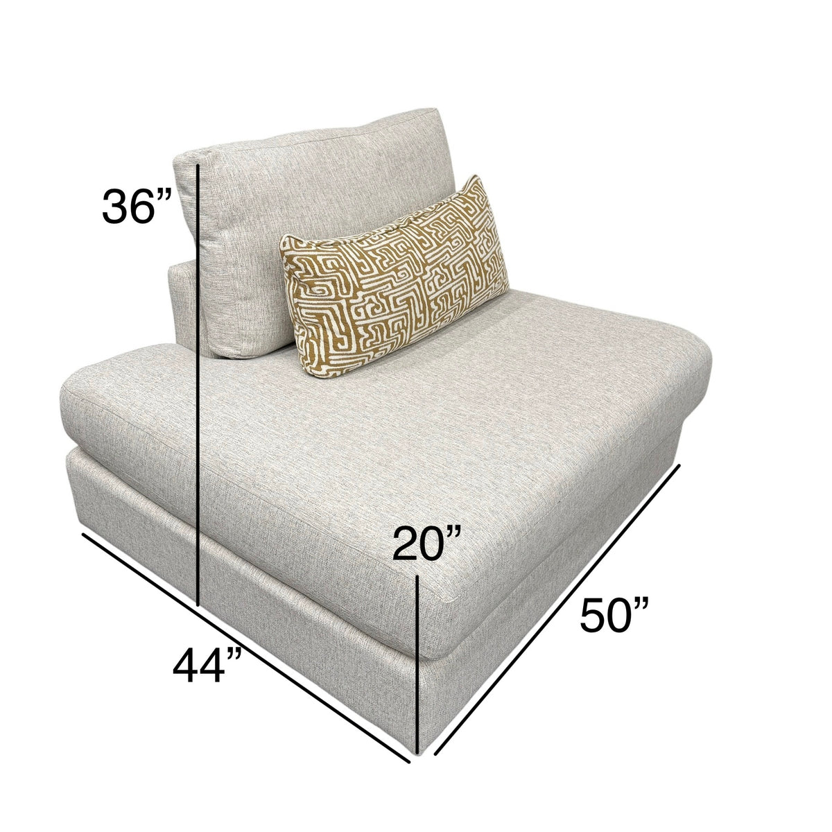 Mason Modular LAF Armless Chaise