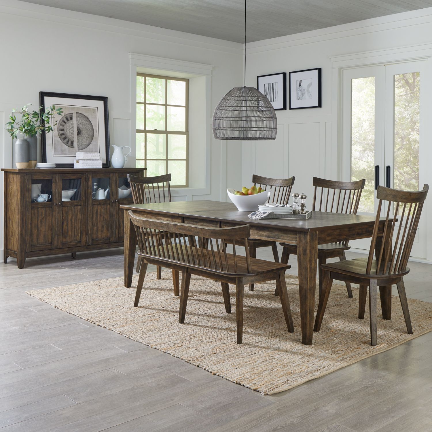 6 Piece Rectangular Table Set