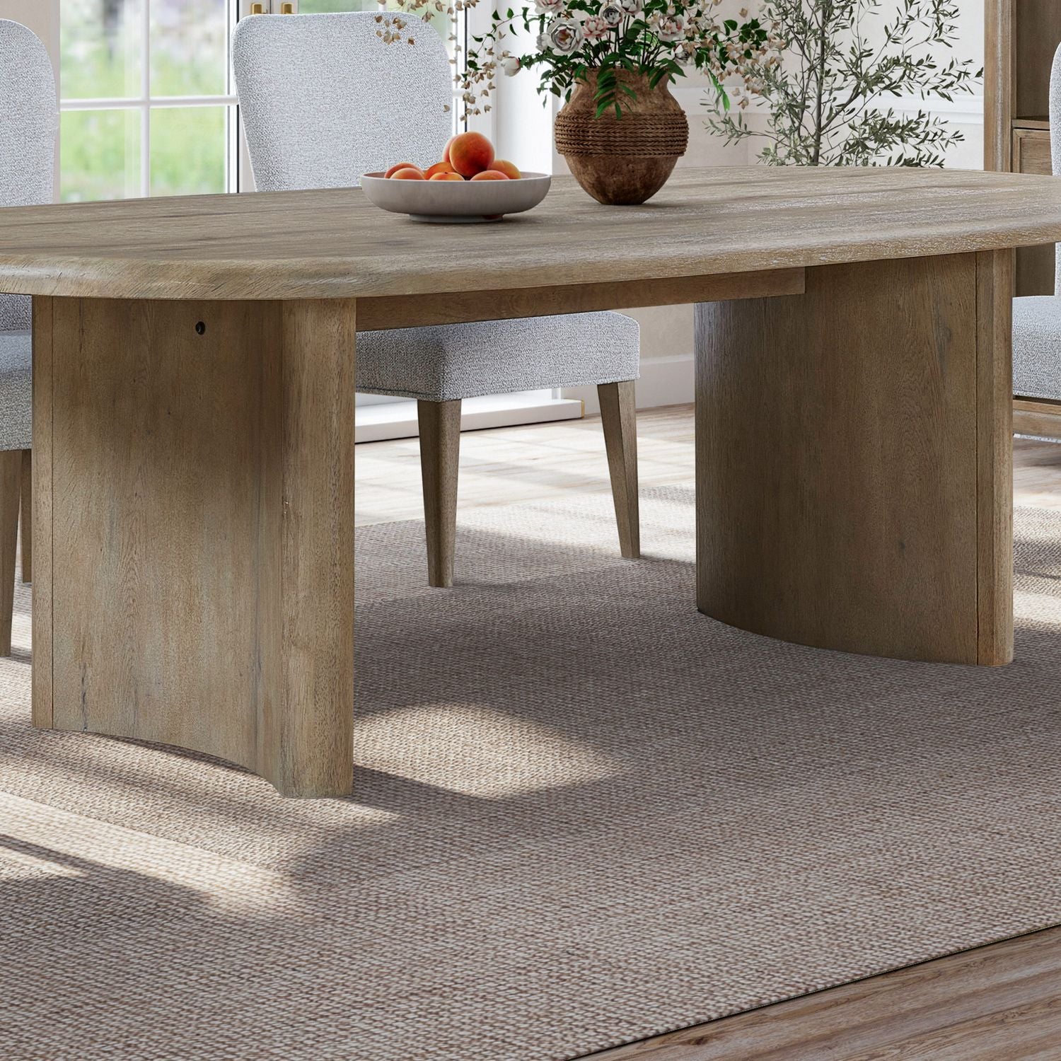 Double Pedestal Table Base