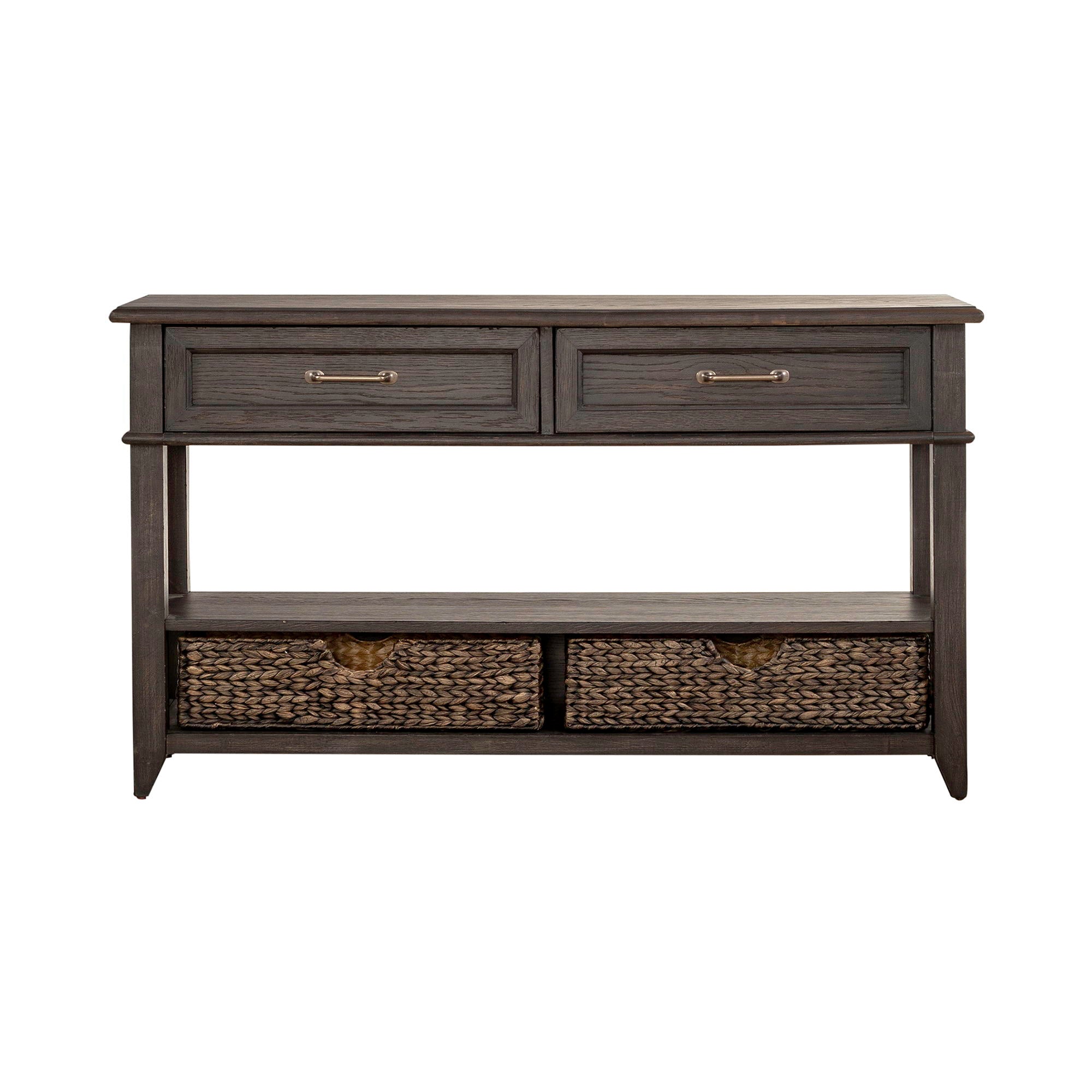 Mill Creek - 2 Drawer Sofa Table - Peppercorn