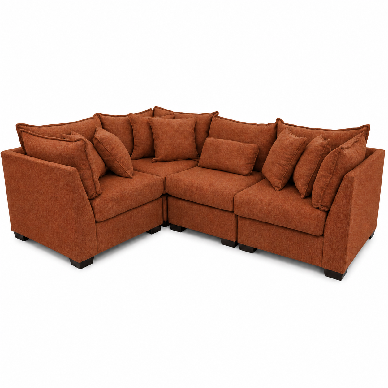 Alina 4 Pc Corner Sectional in Ivory