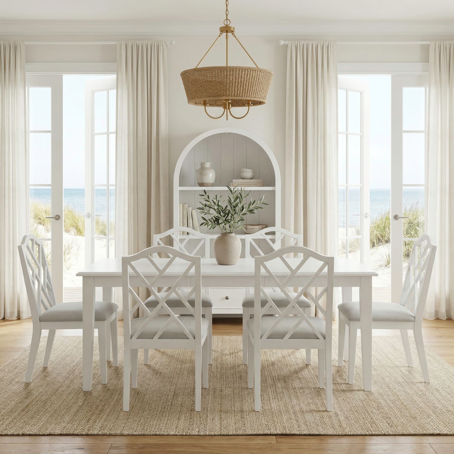 7 Piece Rectangular Table Set