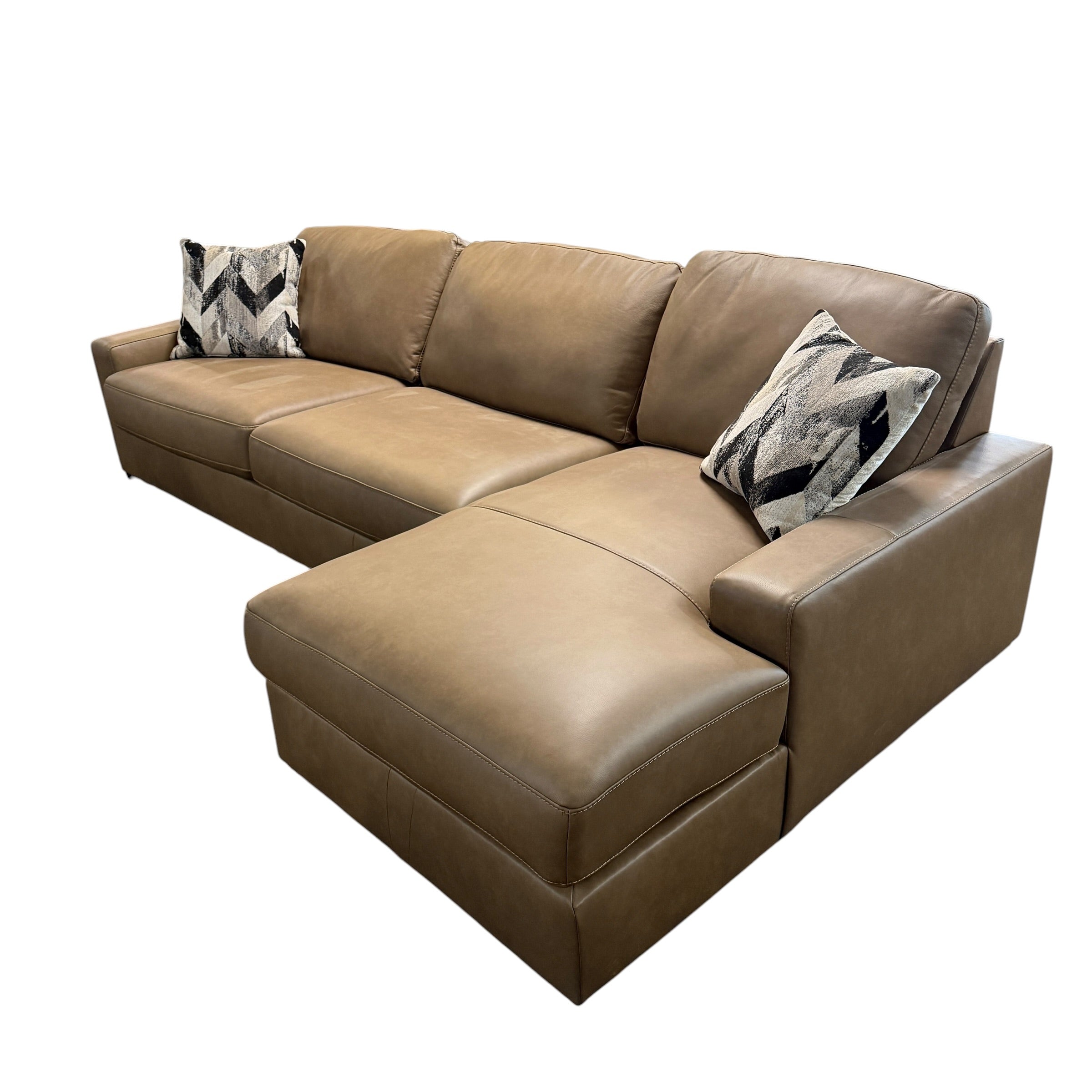Corinne Leather Sectional