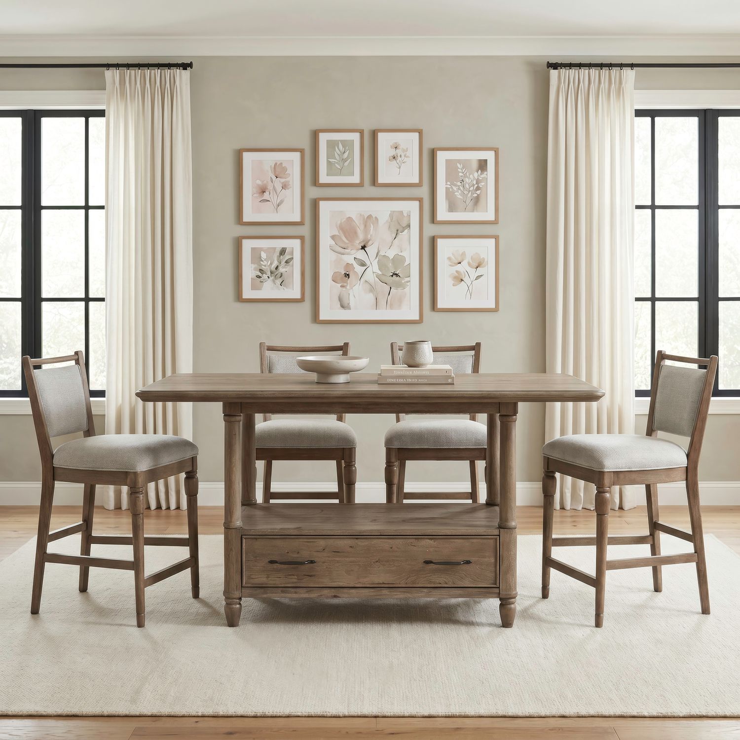 5 Piece Gathering Table Set