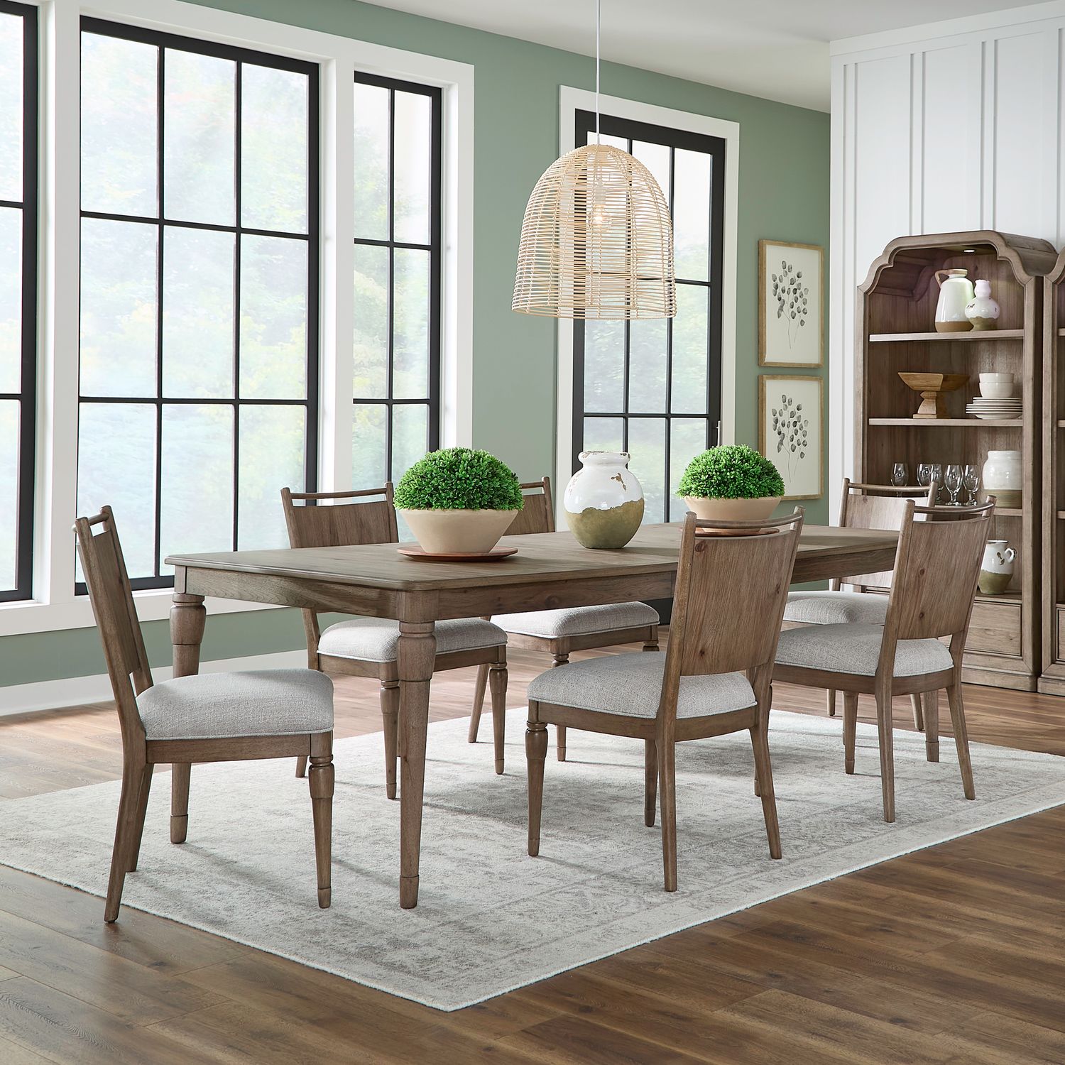 7 Piece Rectangular Table Set