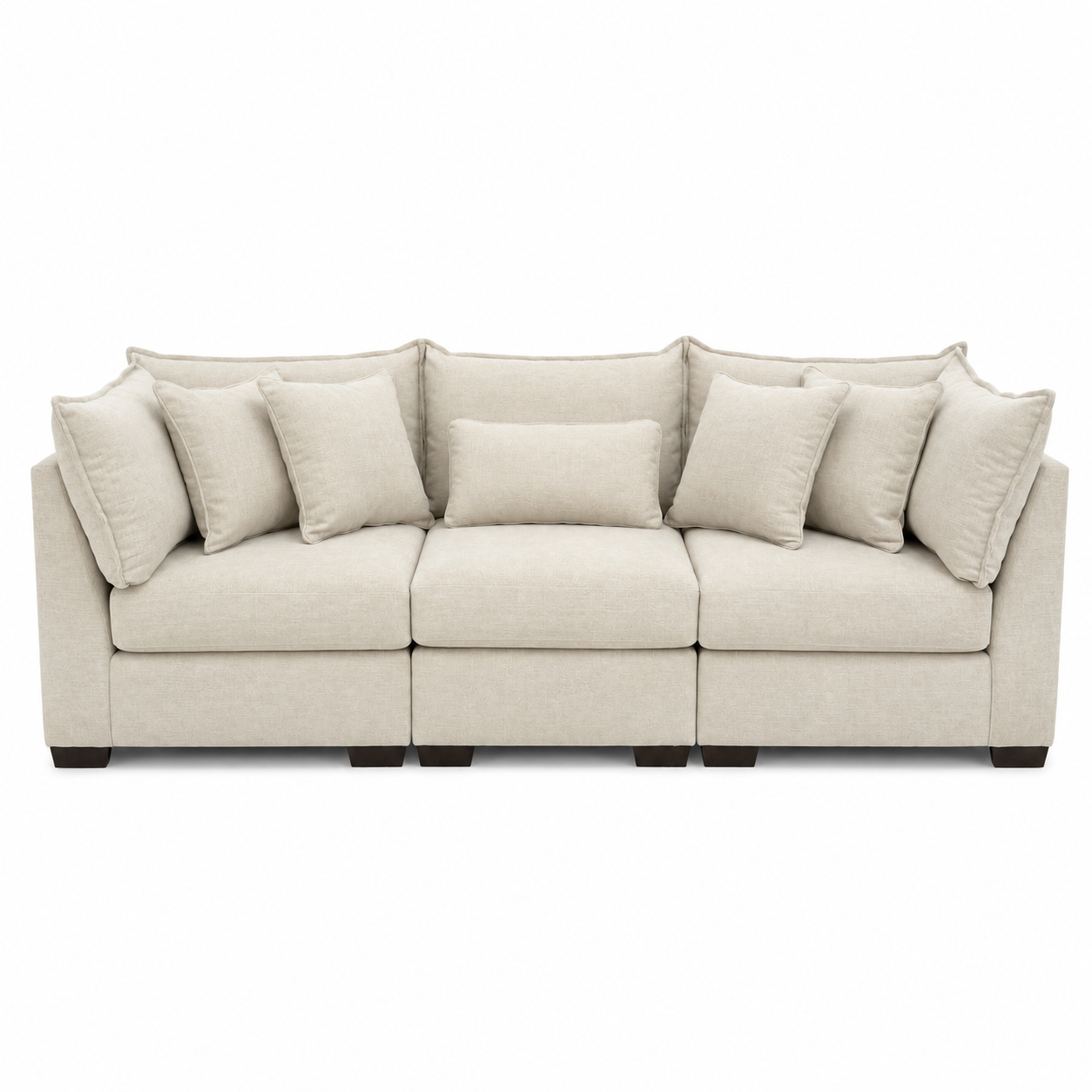 Alina Three seater sofa in ivory