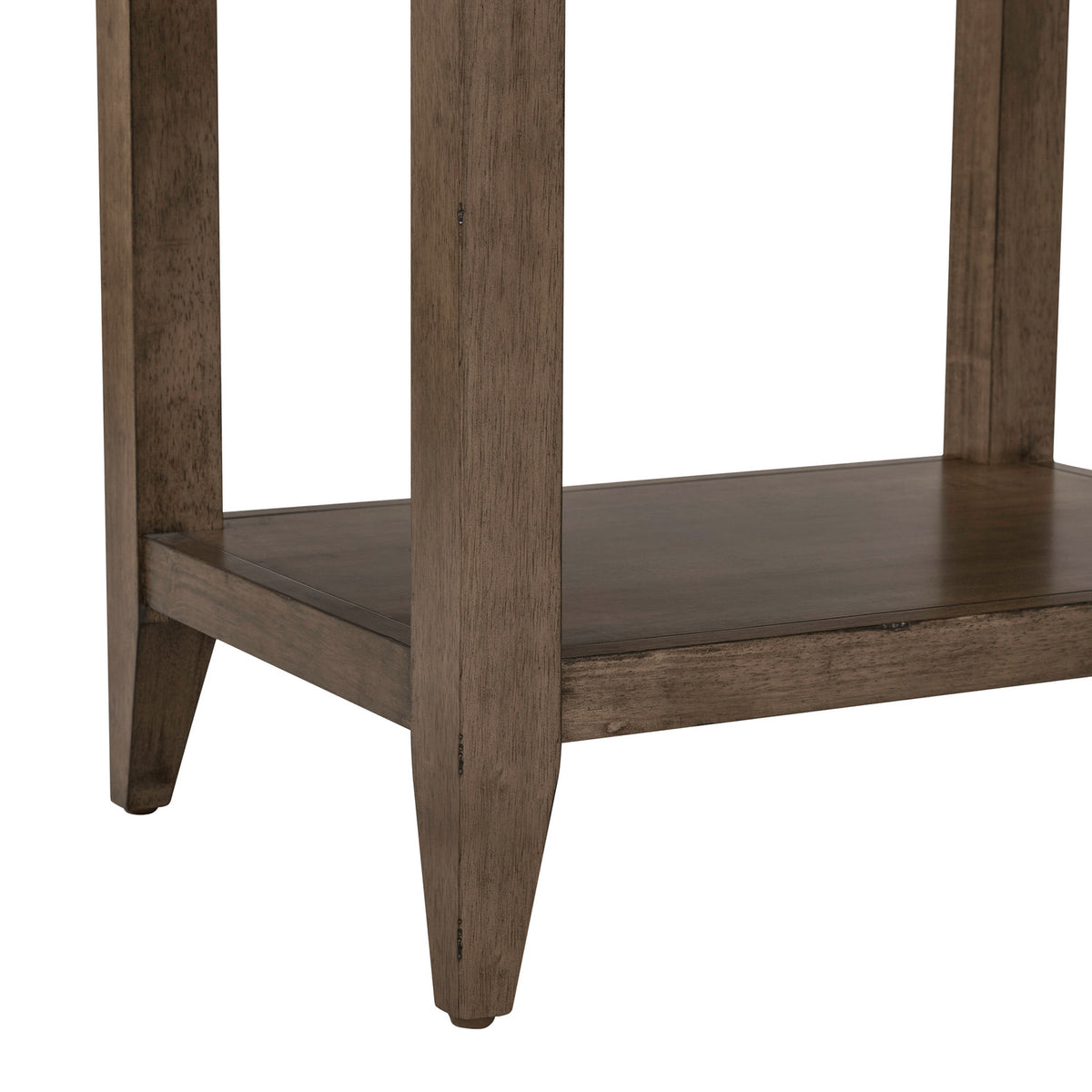 Shaker Lakes Open Nightstand with Charging Station