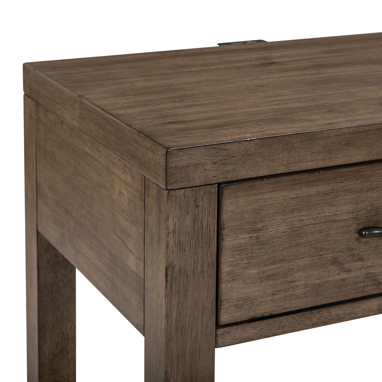 Open Nightstand w/ Charging Station